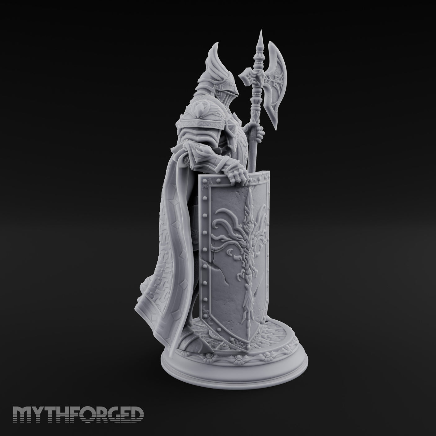 Halberd Hoisting Shield Bearing Human Knight gallery 6