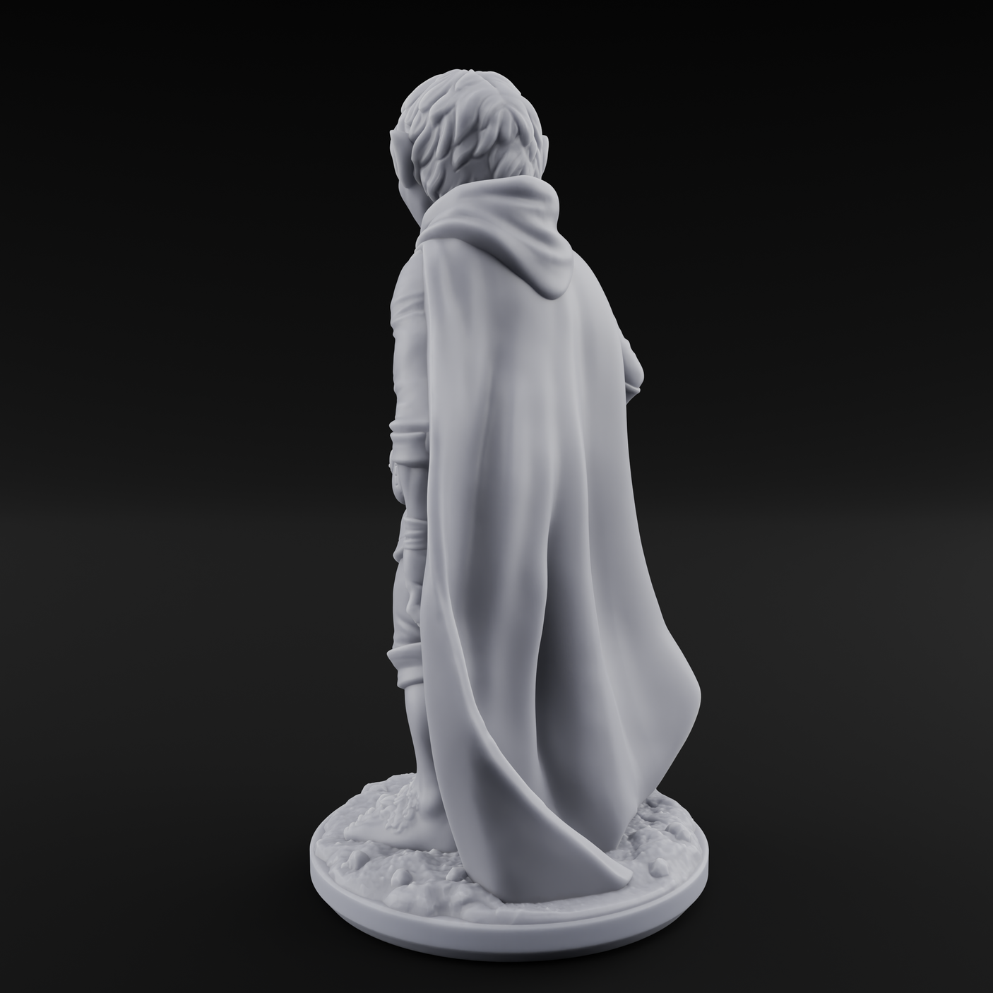 Wandering About Halfling Explorer A Miniature for Dungeons and Dragons, Pathfinder or other TTRPGs