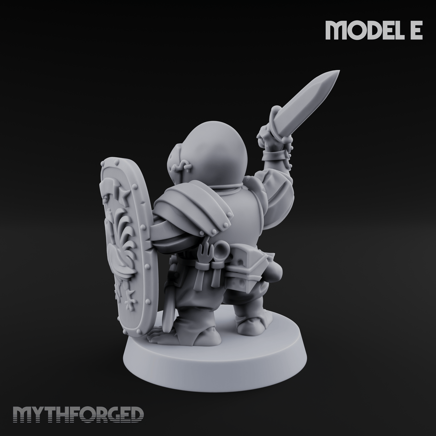 Defending Halfling Warriors E Miniature for Dungeons and Dragons, Pathfinder or other TTRPGs