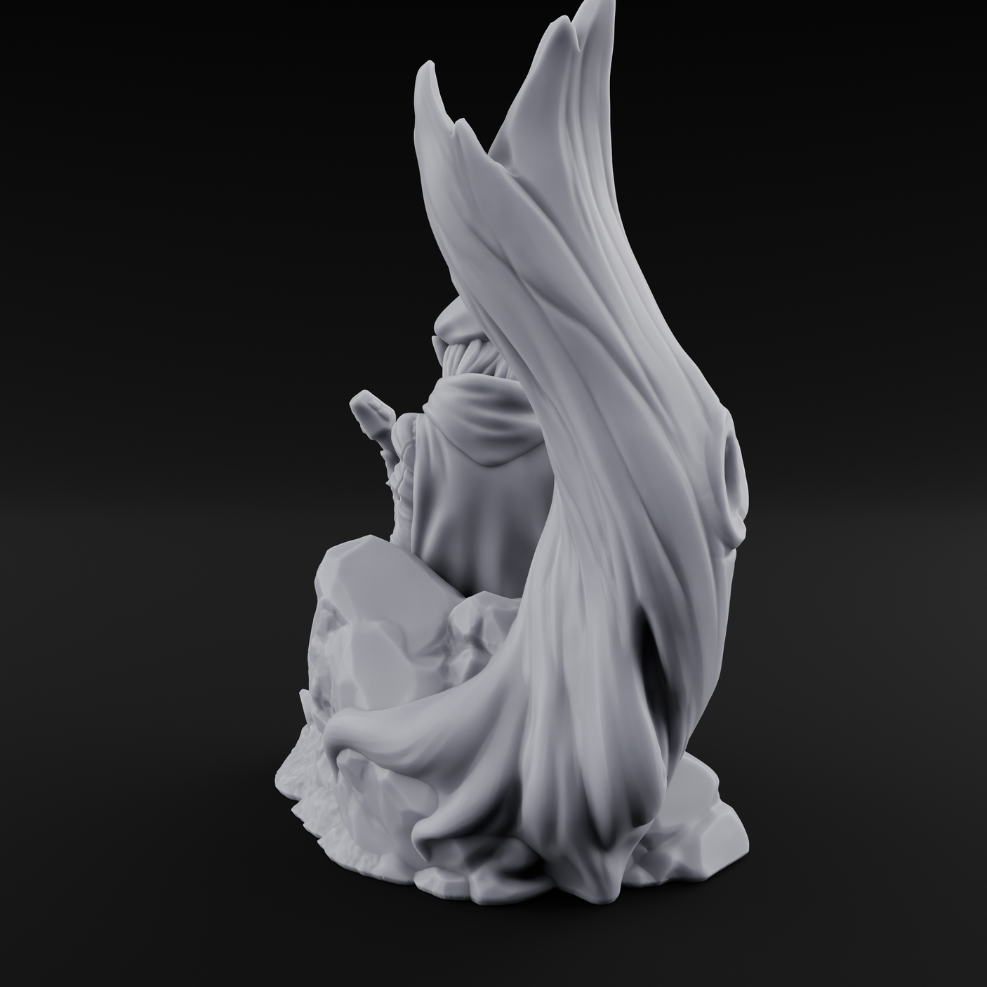 Strumming By The Stump Halfling Bard Miniature for Dungeons and Dragons, Pathfinder or other TTRPGs