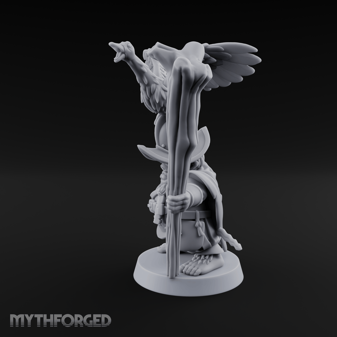 Wing Commanding Halfling Captain Miniature for Dungeons and Dragons, Pathfinder or other TTRPGs