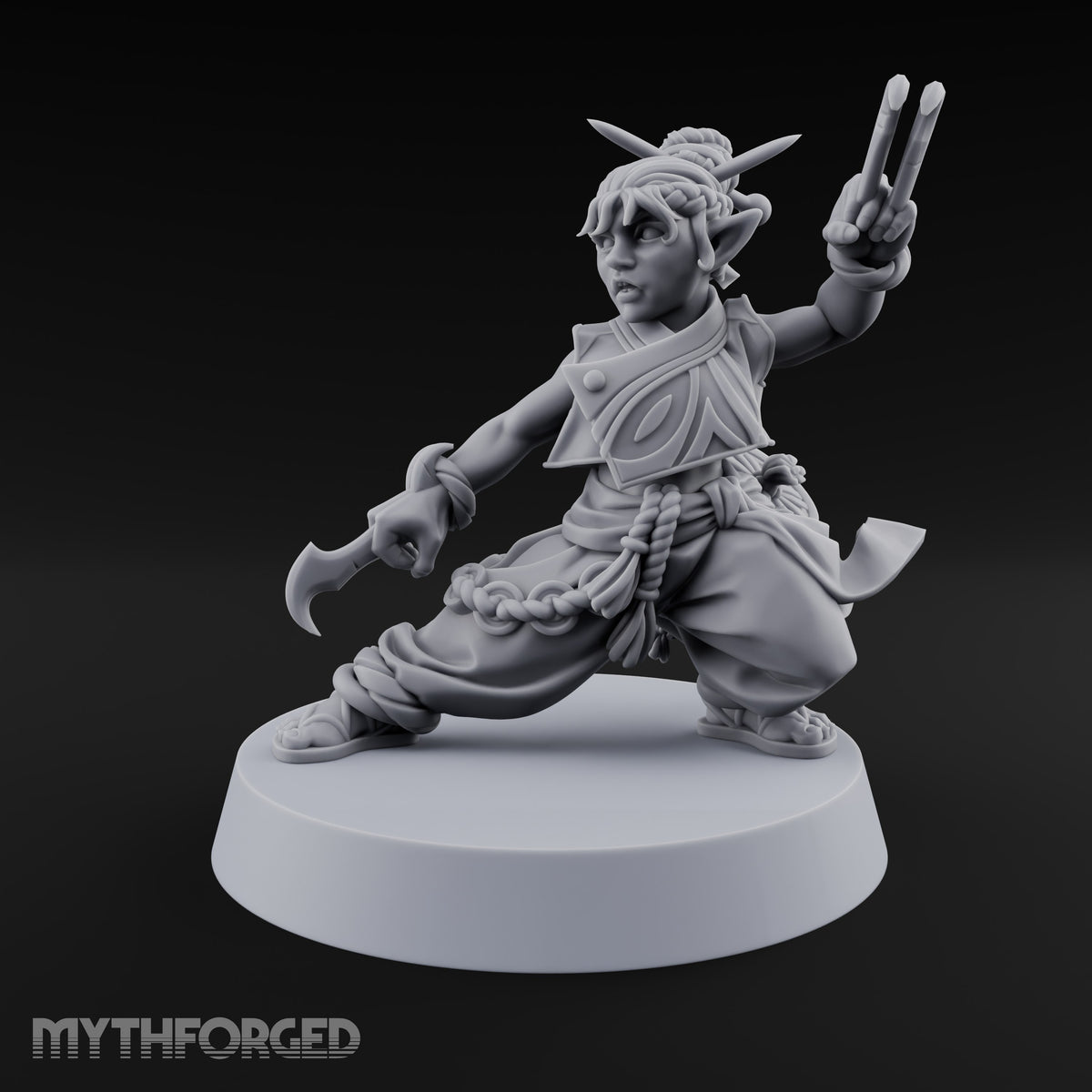 Face Covered, Basket Full Halfling Rogue — Unmasked · Claws
