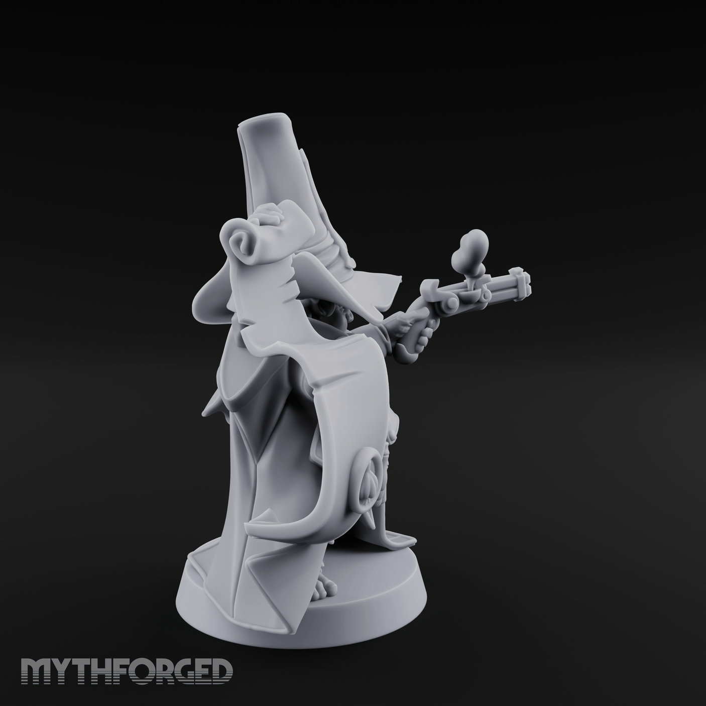 Aiming Down The Sights Halfling Inquisitor Miniature for Dungeons and Dragons, Pathfinder or other TTRPGs