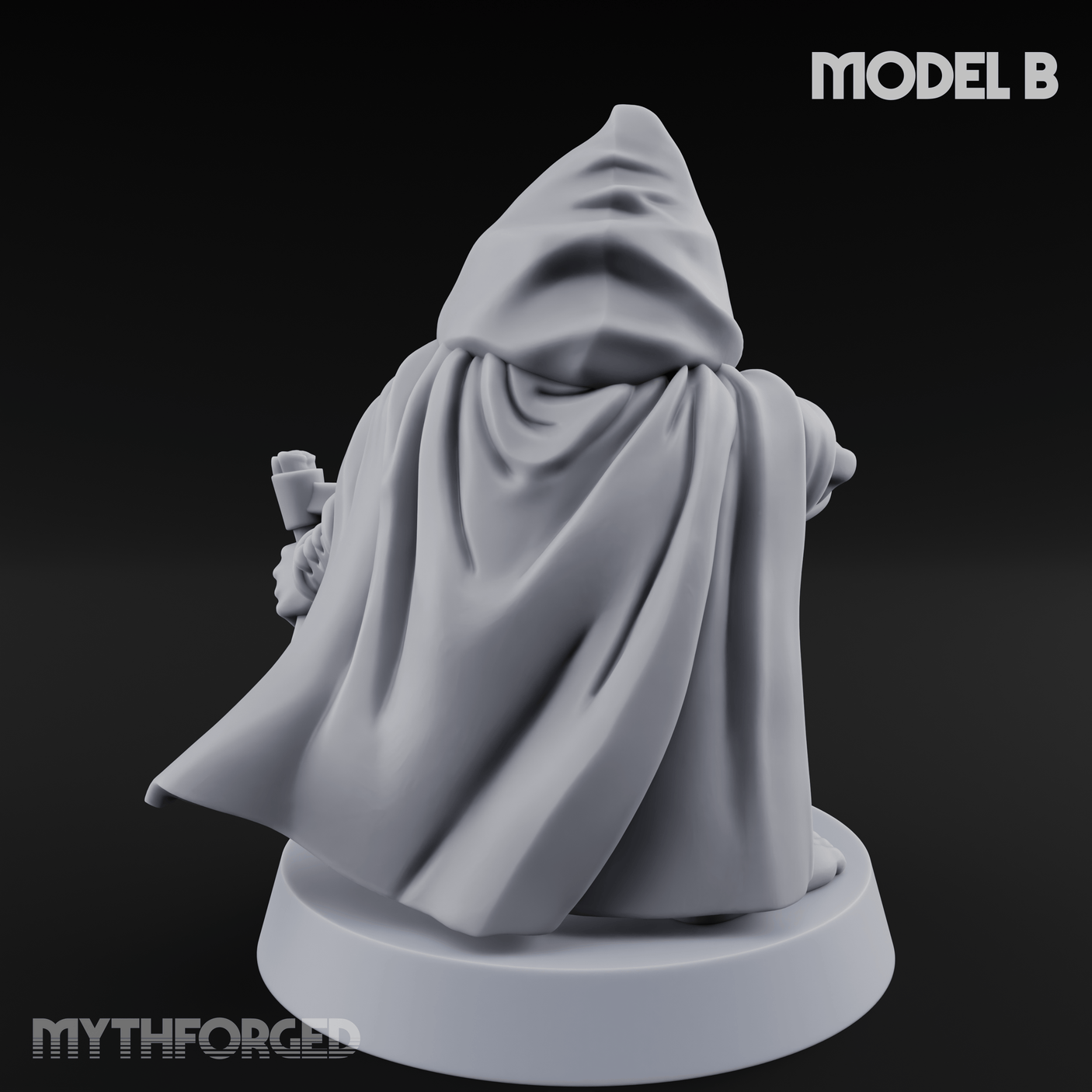 Ready To Fling Halfling Slingers B Miniature for Dungeons and Dragons, Pathfinder or other TTRPGs