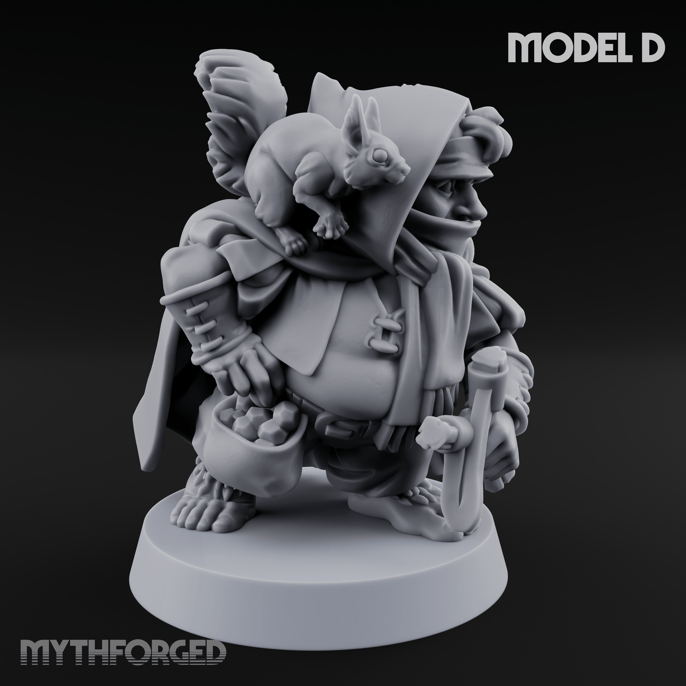 Ready To Fling Halfling Slingers Miniature for Dungeons and Dragons, Pathfinder or other TTRPGs