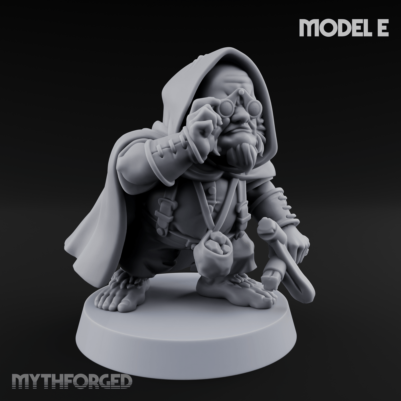 Ready To Fling Halfling Slingers E Miniature for Dungeons and Dragons, Pathfinder or other TTRPGs