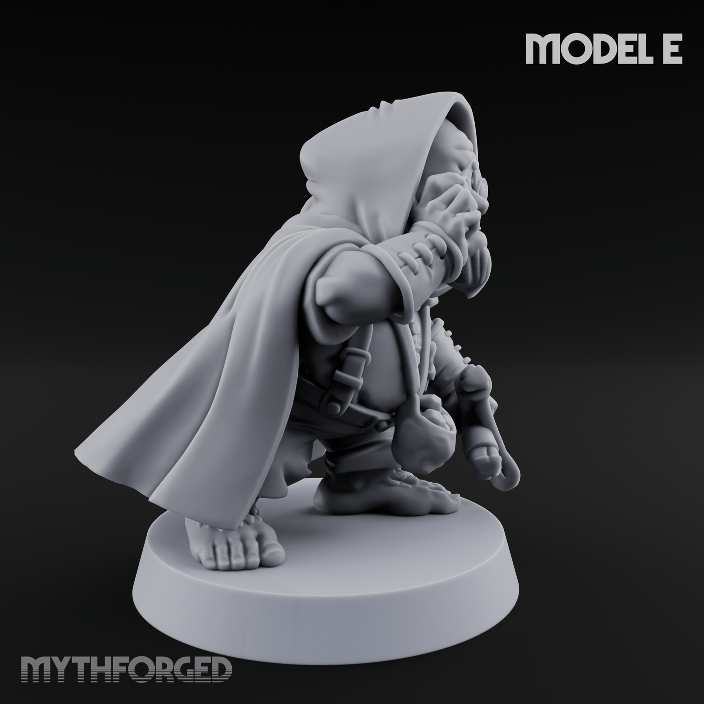 Ready To Fling Halfling Slingers E Miniature for Dungeons and Dragons, Pathfinder or other TTRPGs