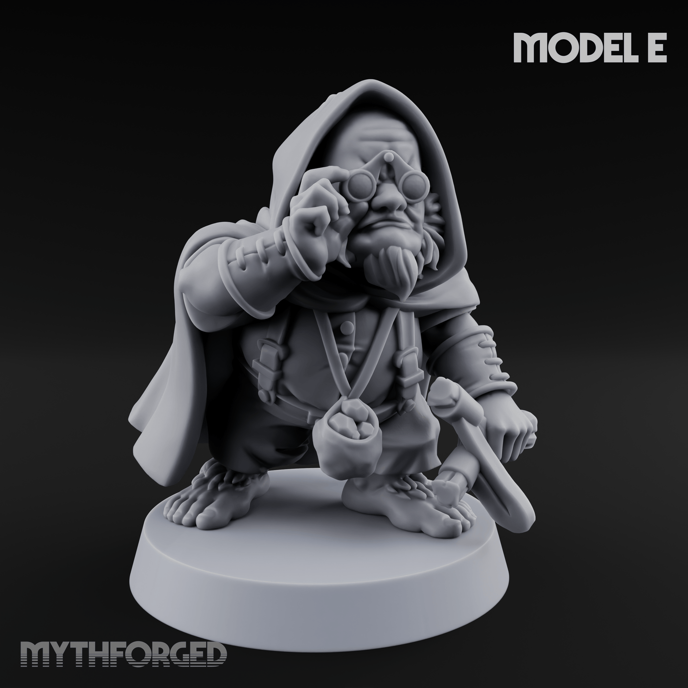 Ready To Fling Halfling Slingers E Miniature for Dungeons and Dragons, Pathfinder or other TTRPGs