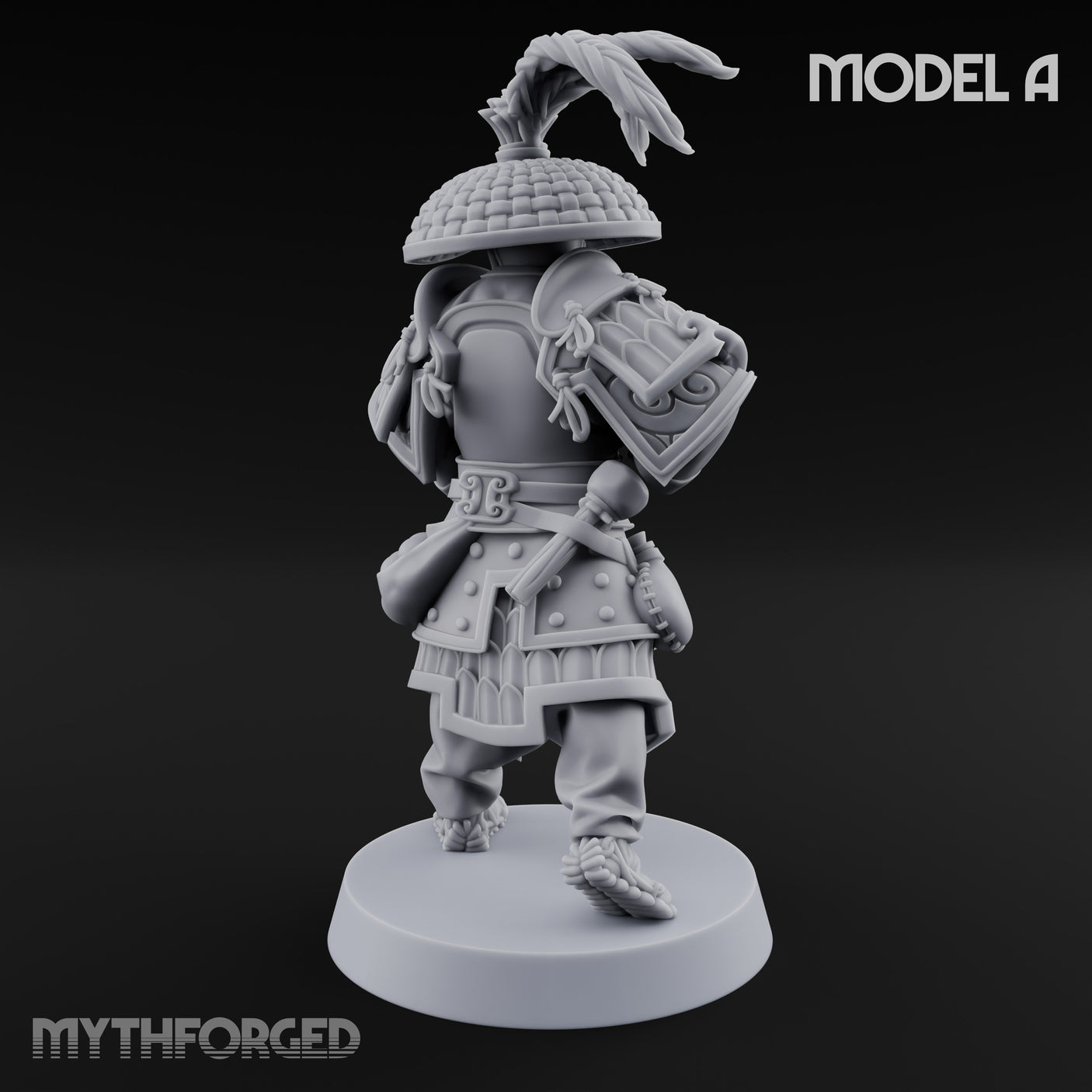 Hand Mortar Lugging Thunder Warrior A Miniature for Dungeons and Dragons, Pathfinder or other TTRPGs