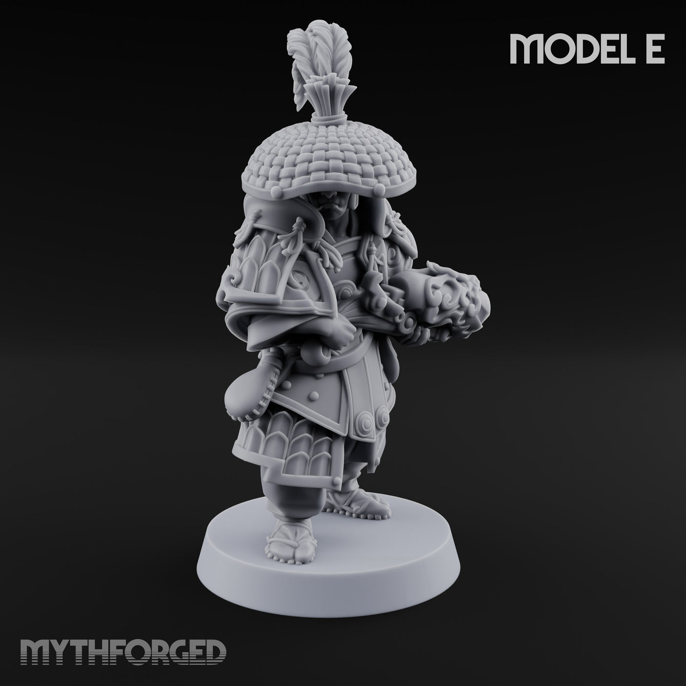Hand Mortar Lugging Thunder Warriors Miniature for Dungeons and Dragons, Pathfinder or other TTRPGs