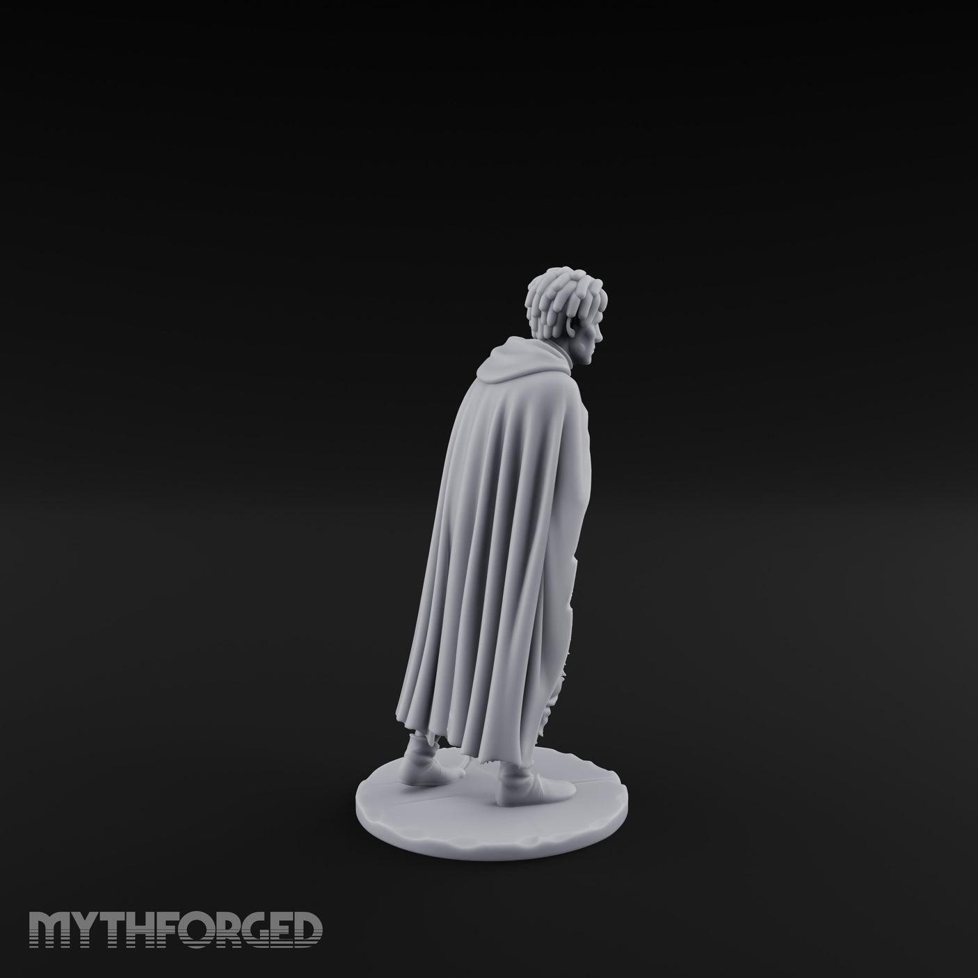 Hand On Heart Human Beggar Miniature for Dungeons and Dragons, Pathfinder or other TTRPGs