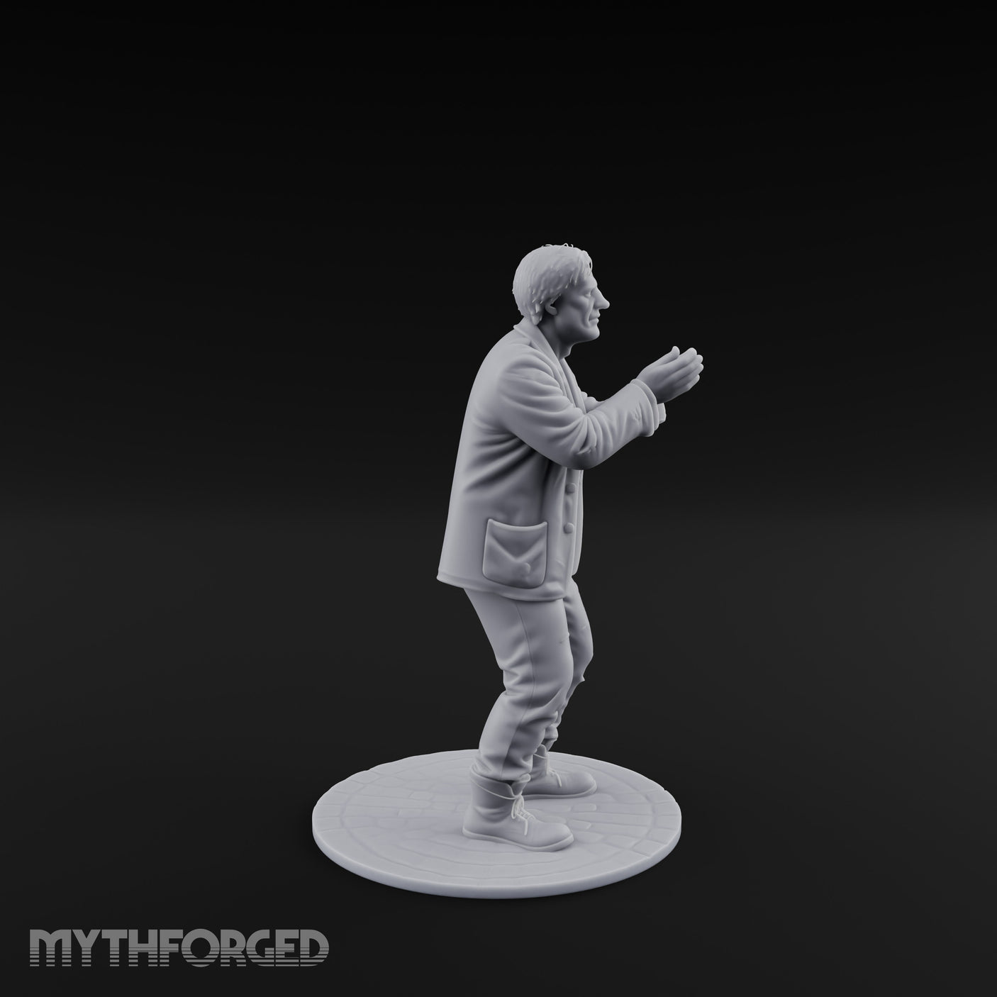 Hands Shackled Human Prisoner Miniature for Dungeons and Dragons, Pathfinder or other TTRPGs