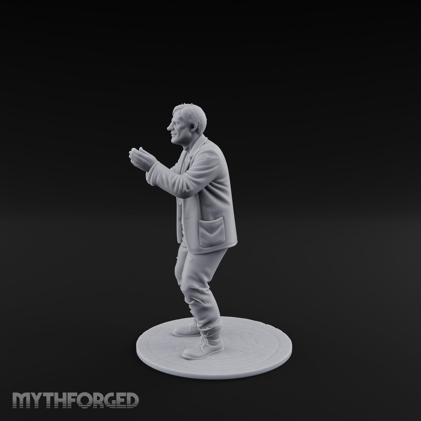 Hands Shackled Human Prisoner Miniature for Dungeons and Dragons, Pathfinder or other TTRPGs