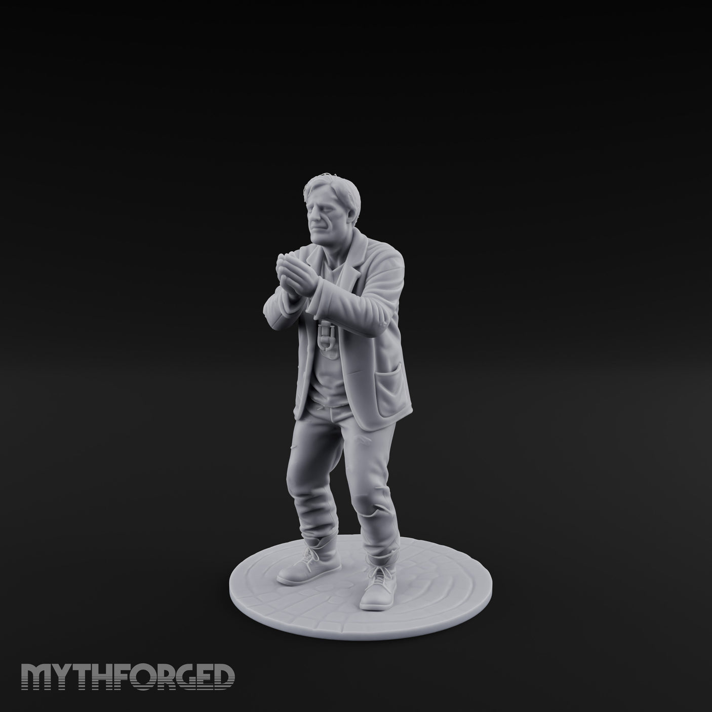 Hands Shackled Human Prisoner Miniature for Dungeons and Dragons, Pathfinder or other TTRPGs