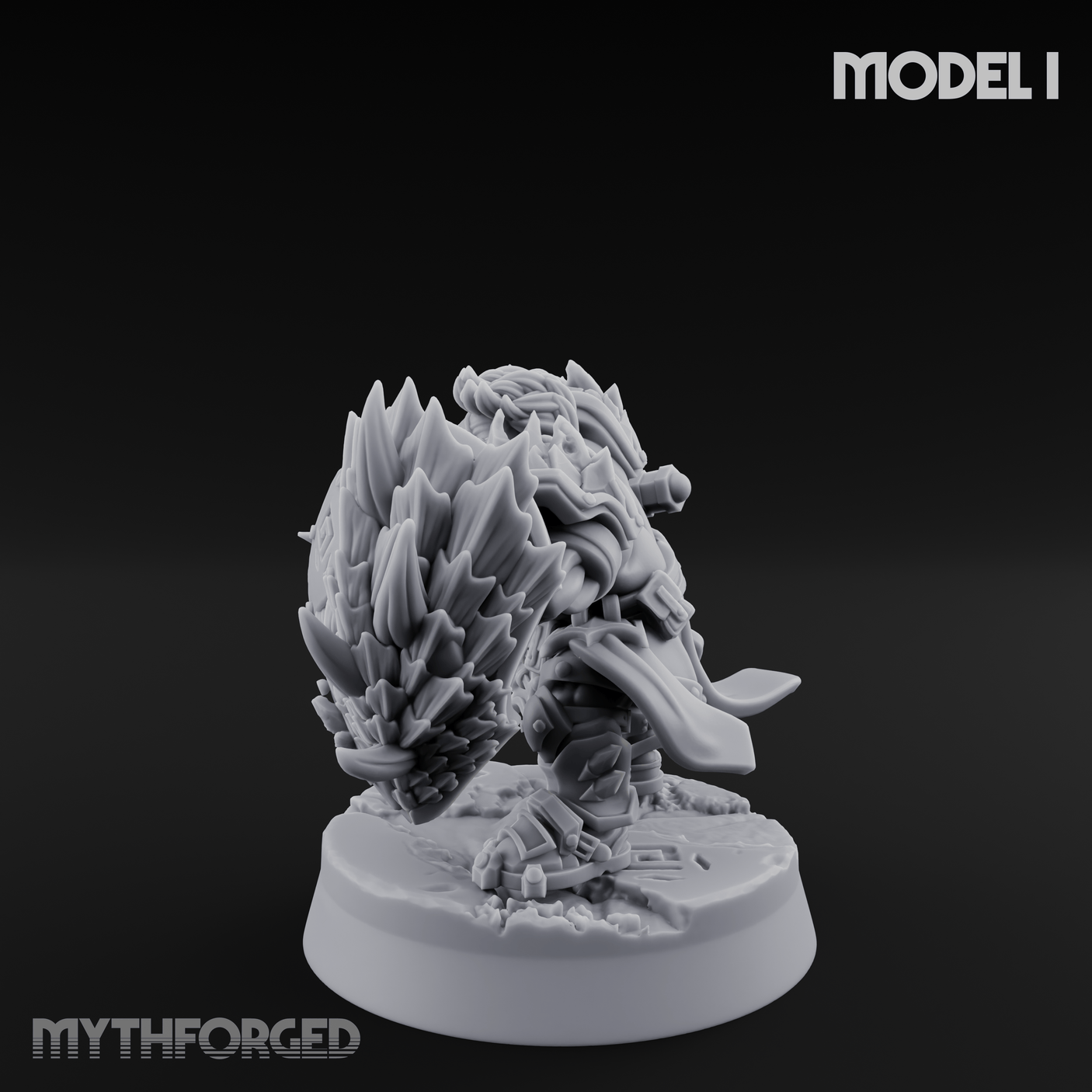 Smouldering Fire Dwarf Fighters I Miniature for Dungeons and Dragons, Pathfinder or other TTRPGs