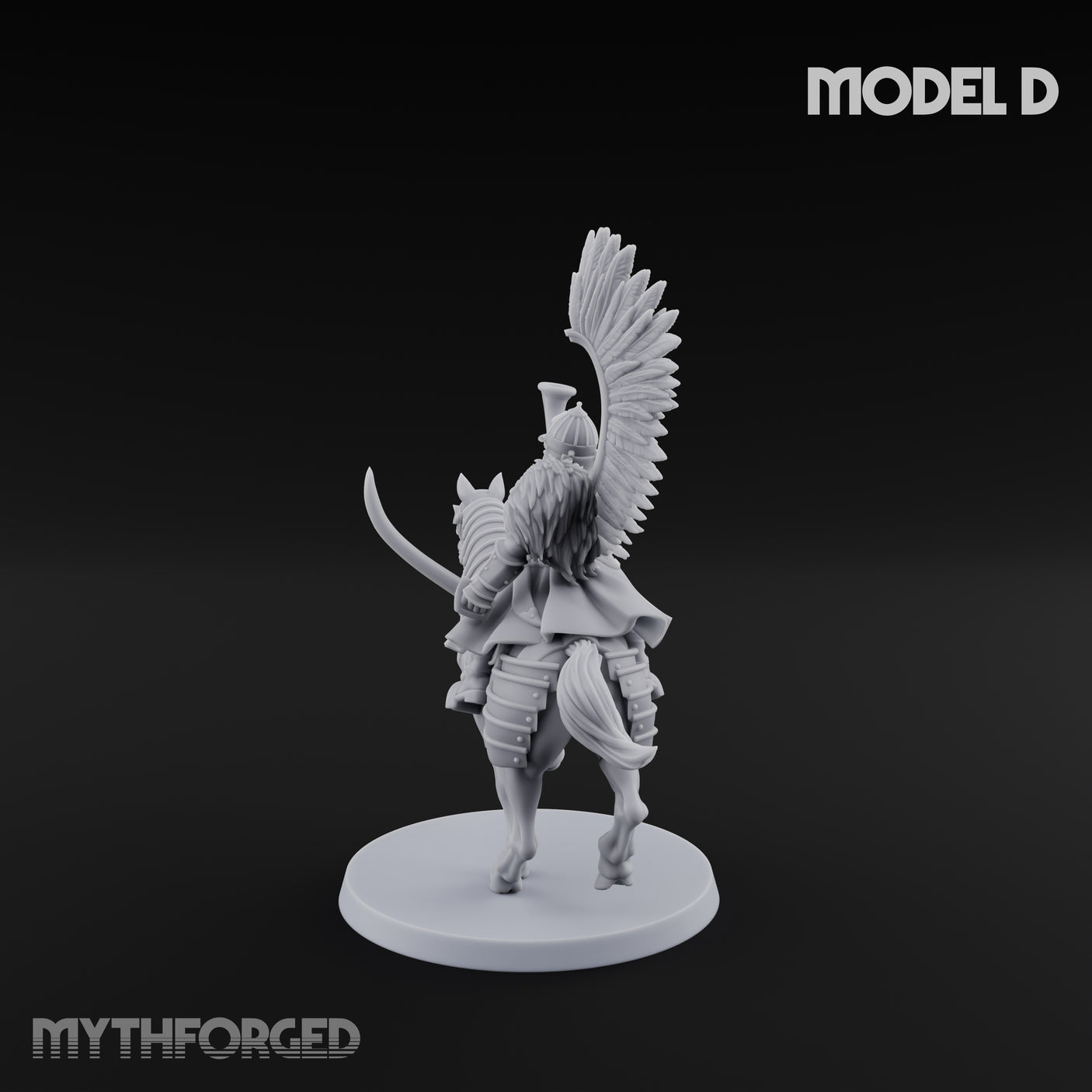 Hussar Charging Lancer Cavalry Set D Miniature for Dungeons and Dragons, Pathfinder or other TTRPGs