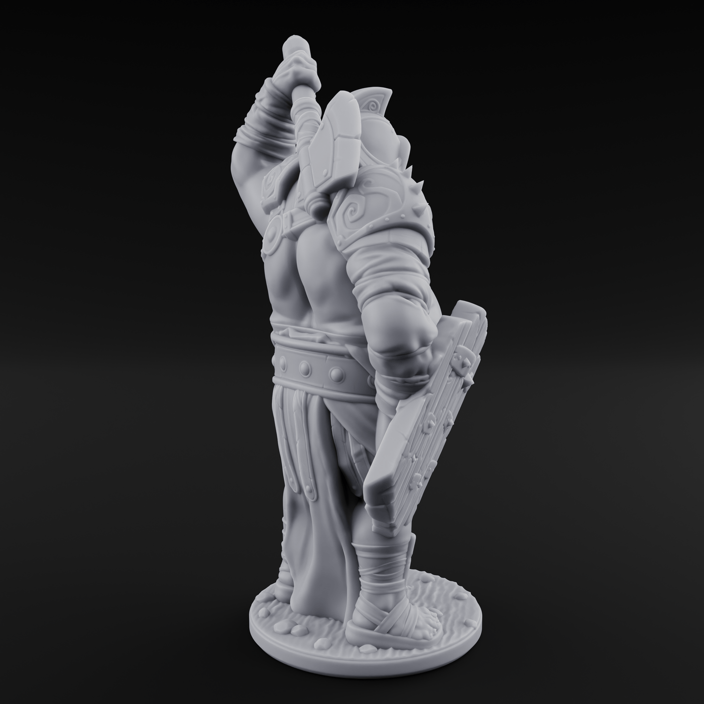 Belly Out Brawling Ogre Gladiator Miniature for Dungeons and Dragons, Pathfinder or other TTRPGs