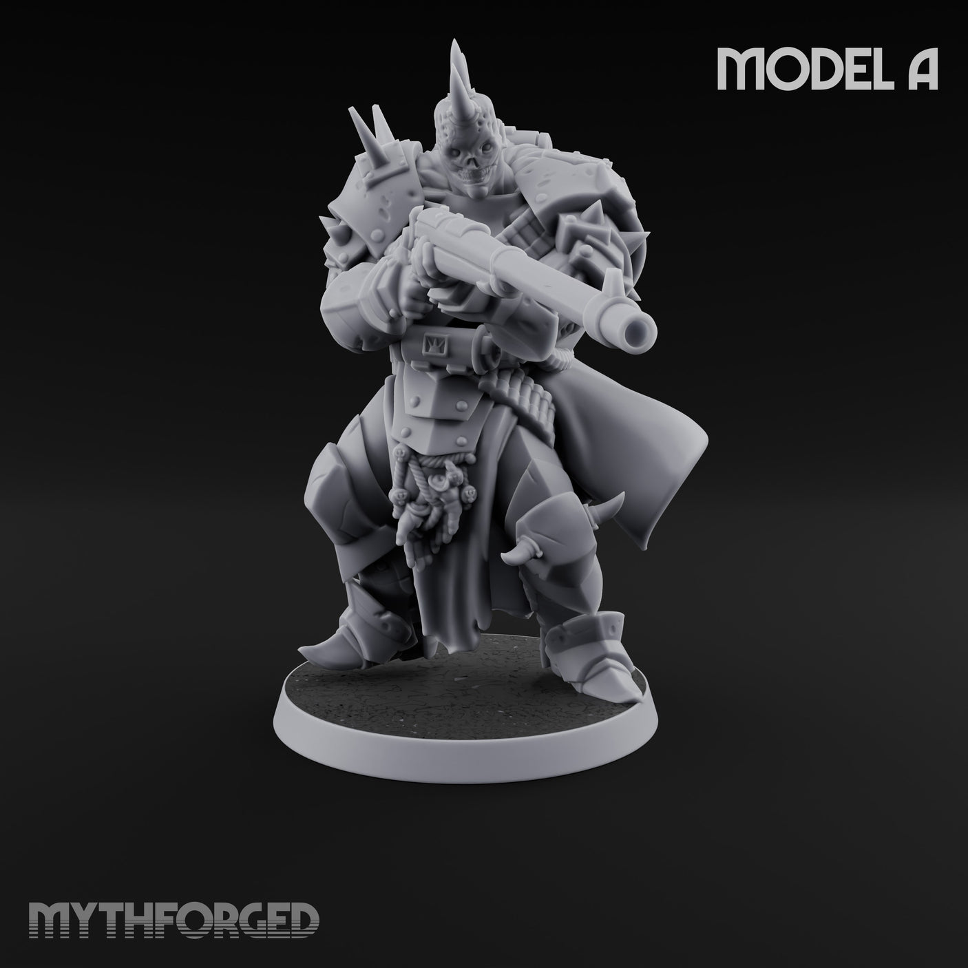 Heavy Weapon Toting Anointed Gunner A Miniature for Dungeons and Dragons, Pathfinder or other TTRPGs