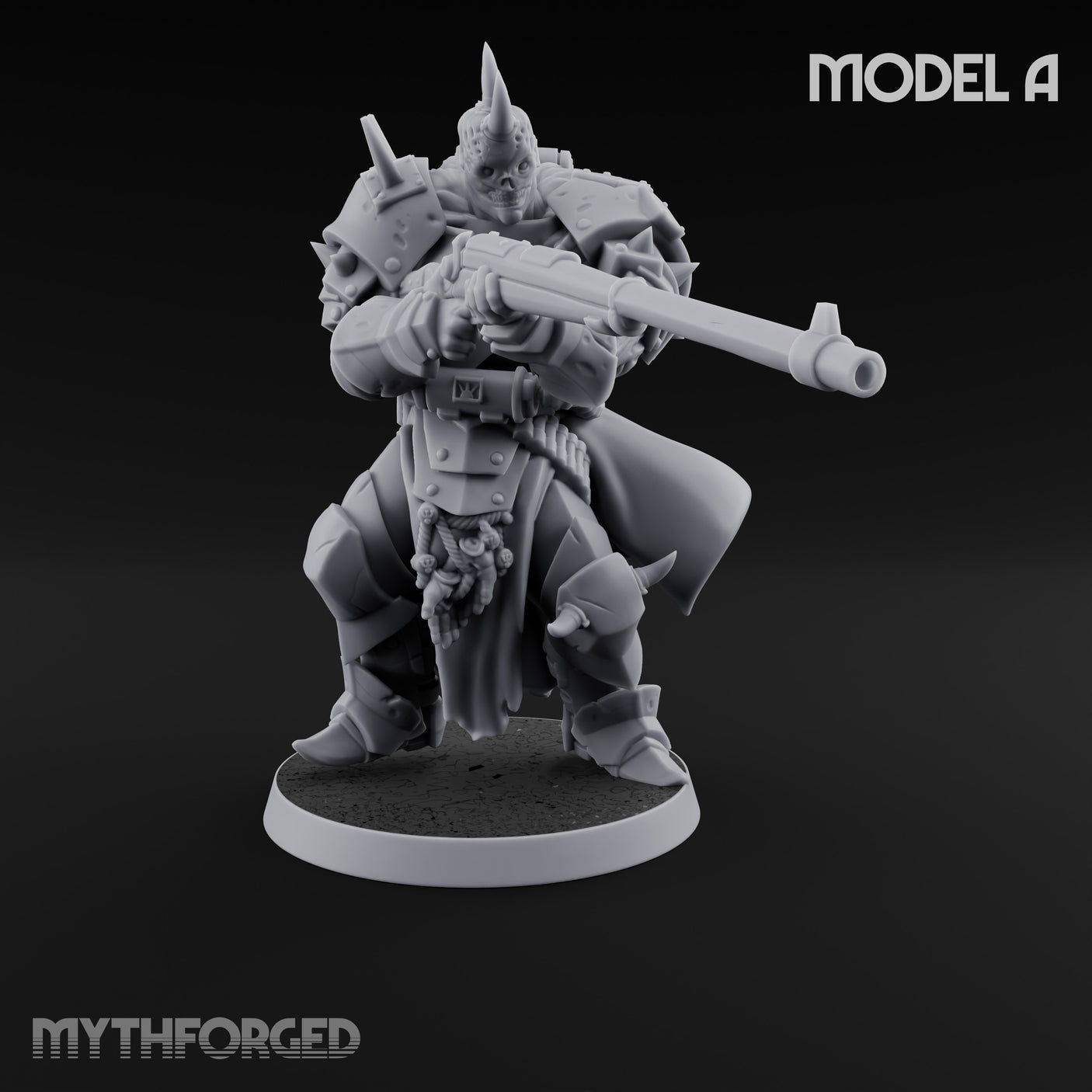 Heavy Weapon Toting Anointed Gunner A Miniature for Dungeons and Dragons, Pathfinder or other TTRPGs