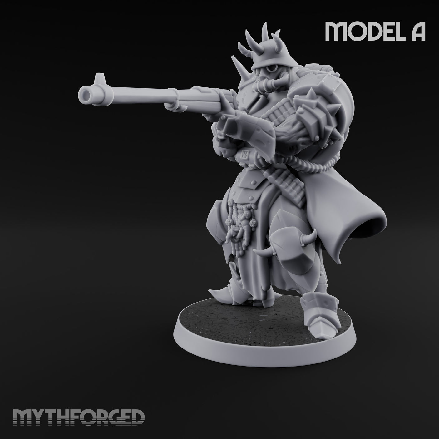 Heavy Weapon Toting Anointed Gunner A Miniature for Dungeons and Dragons, Pathfinder or other TTRPGs