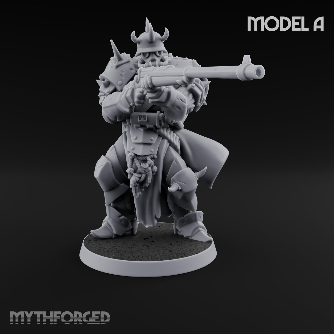 Heavy Weapon Toting Anointed Gunner A Miniature for Dungeons and Dragons, Pathfinder or other TTRPGs