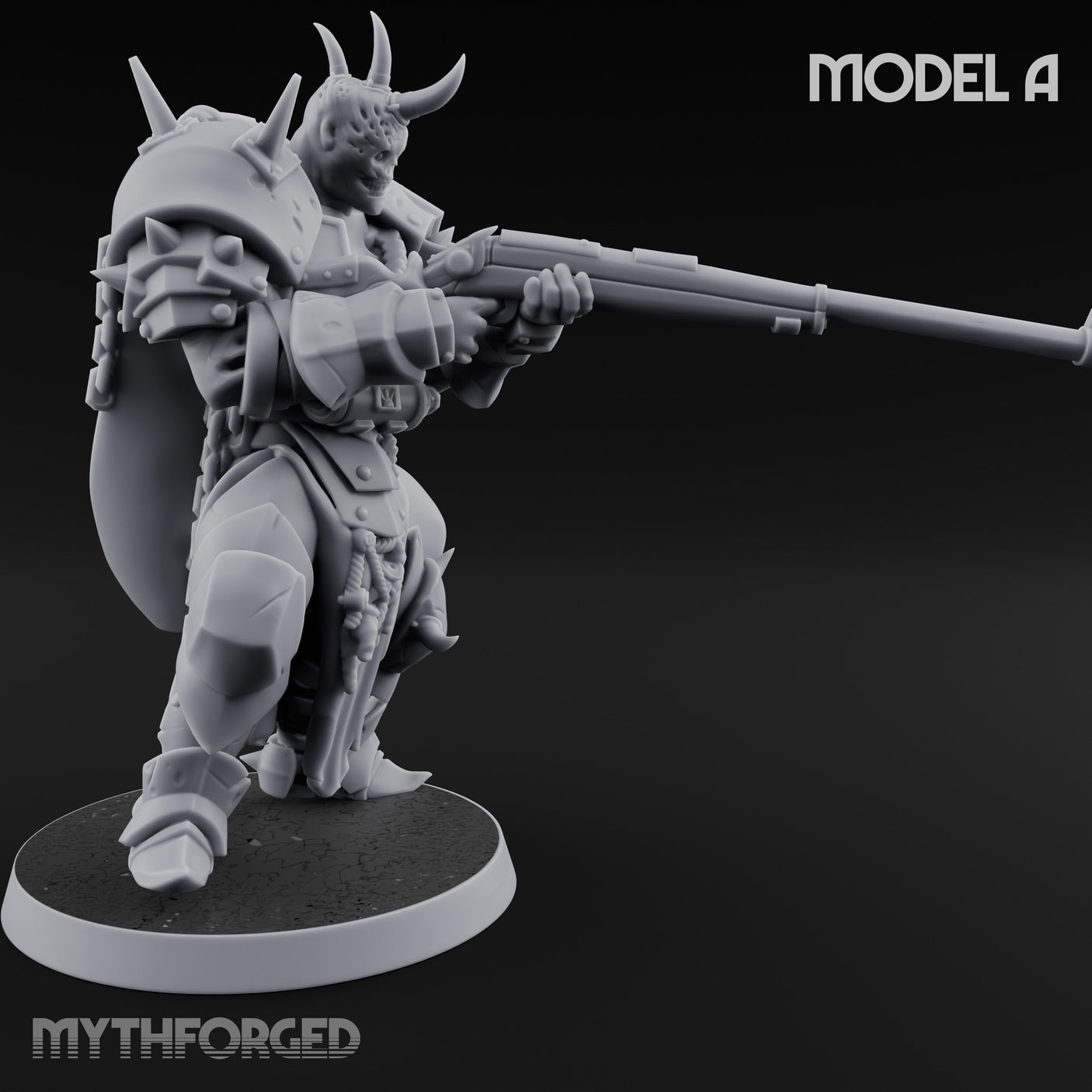 Heavy Weapon Toting Anointed Gunner A Miniature for Dungeons and Dragons, Pathfinder or other TTRPGs