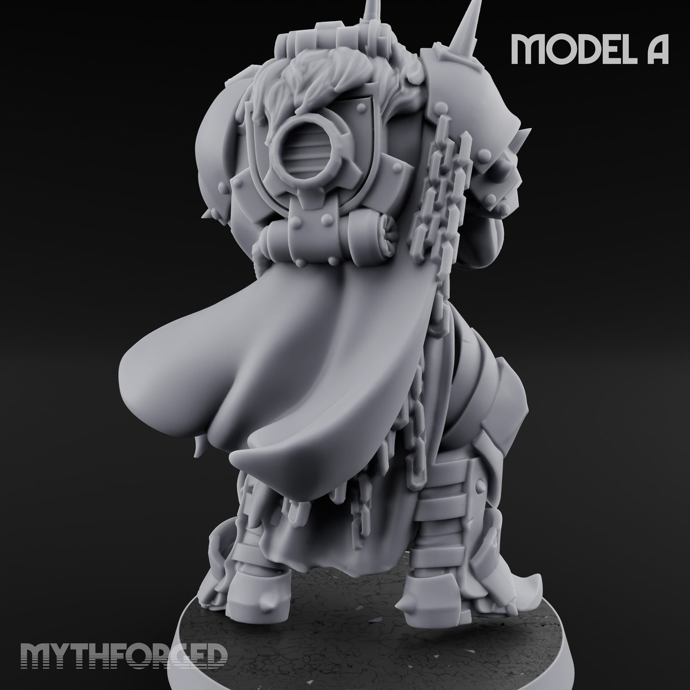 Heavy Weapon Toting Anointed Gunner A Miniature for Dungeons and Dragons, Pathfinder or other TTRPGs