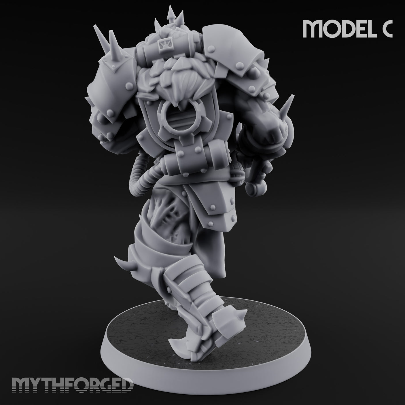 Heavy Weapon Toting Anointed Gunner C Miniature for Dungeons and Dragons, Pathfinder or other TTRPGs