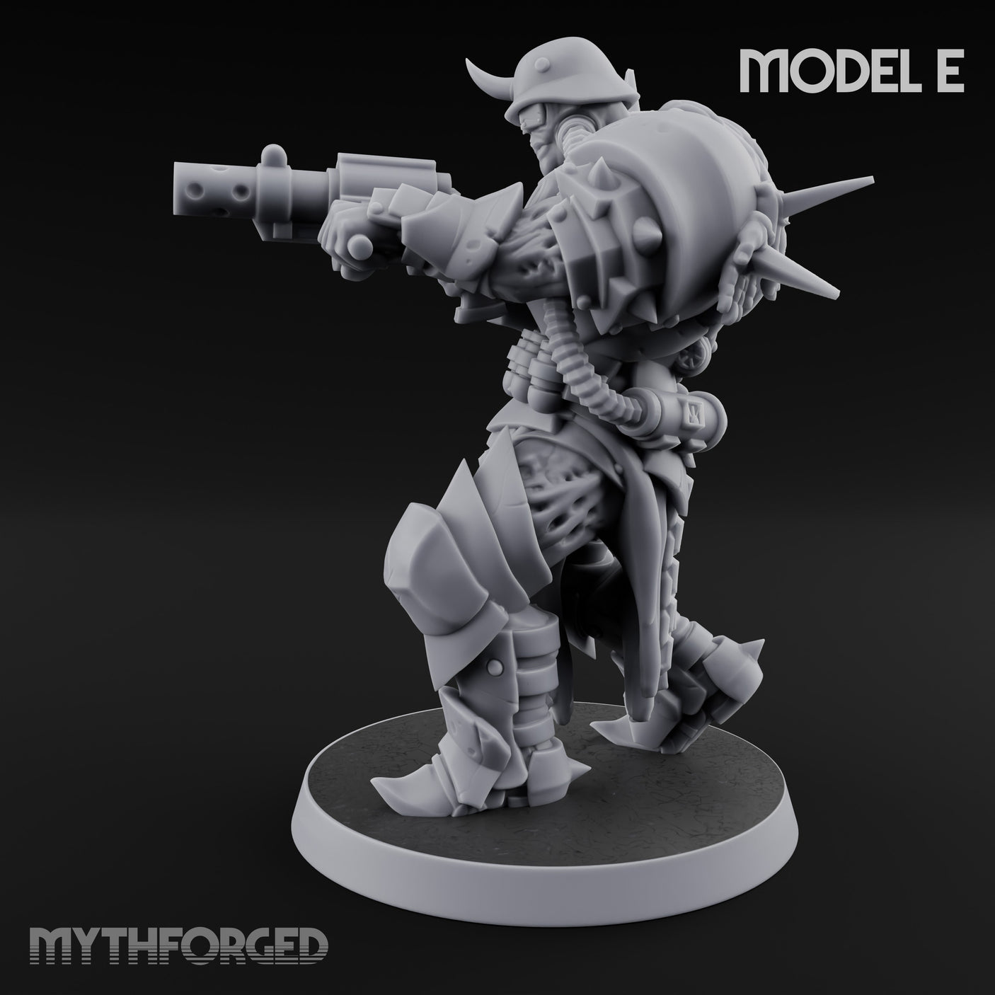 Heavy Weapon Toting Anointed Gunner E Miniature for Dungeons and Dragons, Pathfinder or other TTRPGs