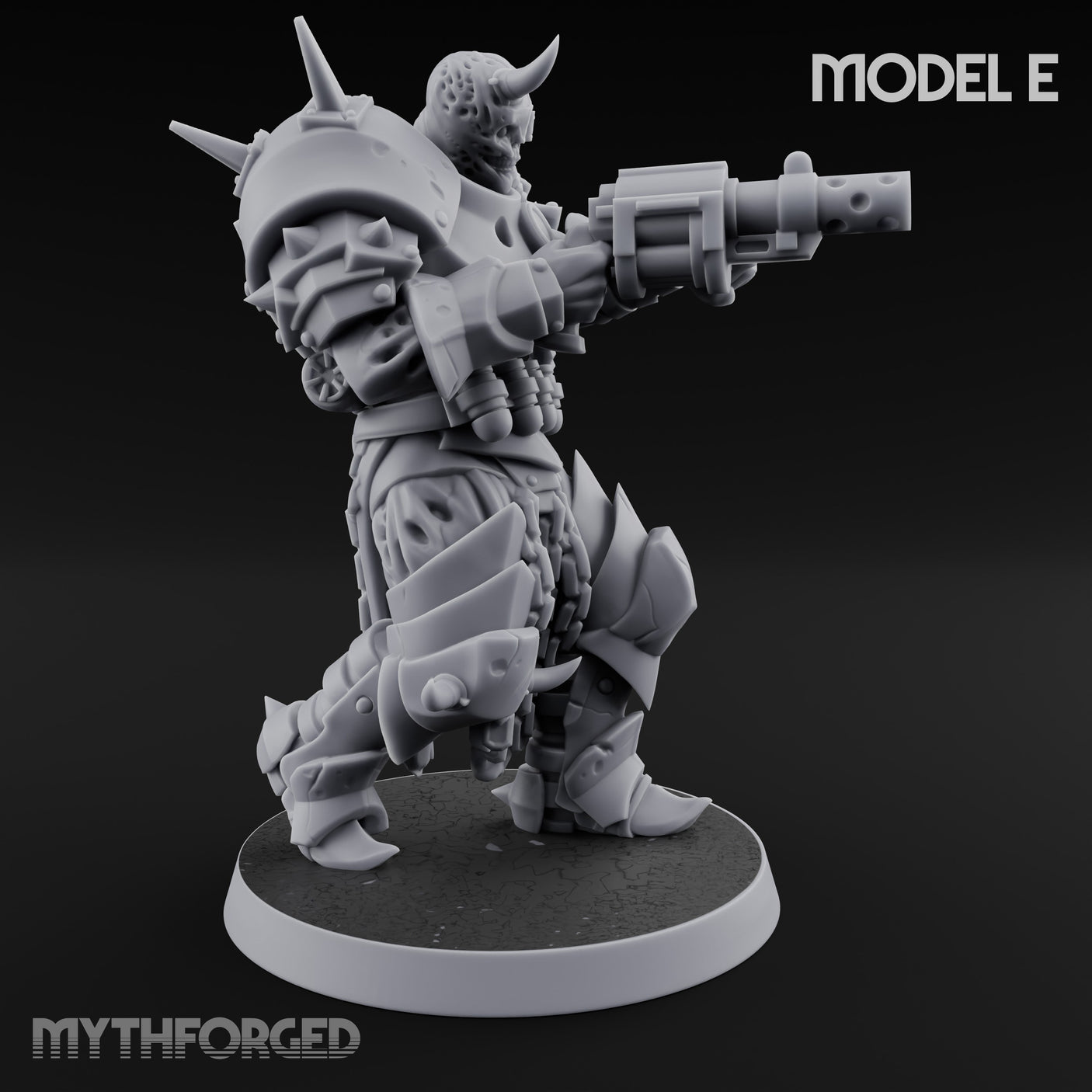 Heavy Weapon Toting Anointed Gunner E Miniature for Dungeons and Dragons, Pathfinder or other TTRPGs
