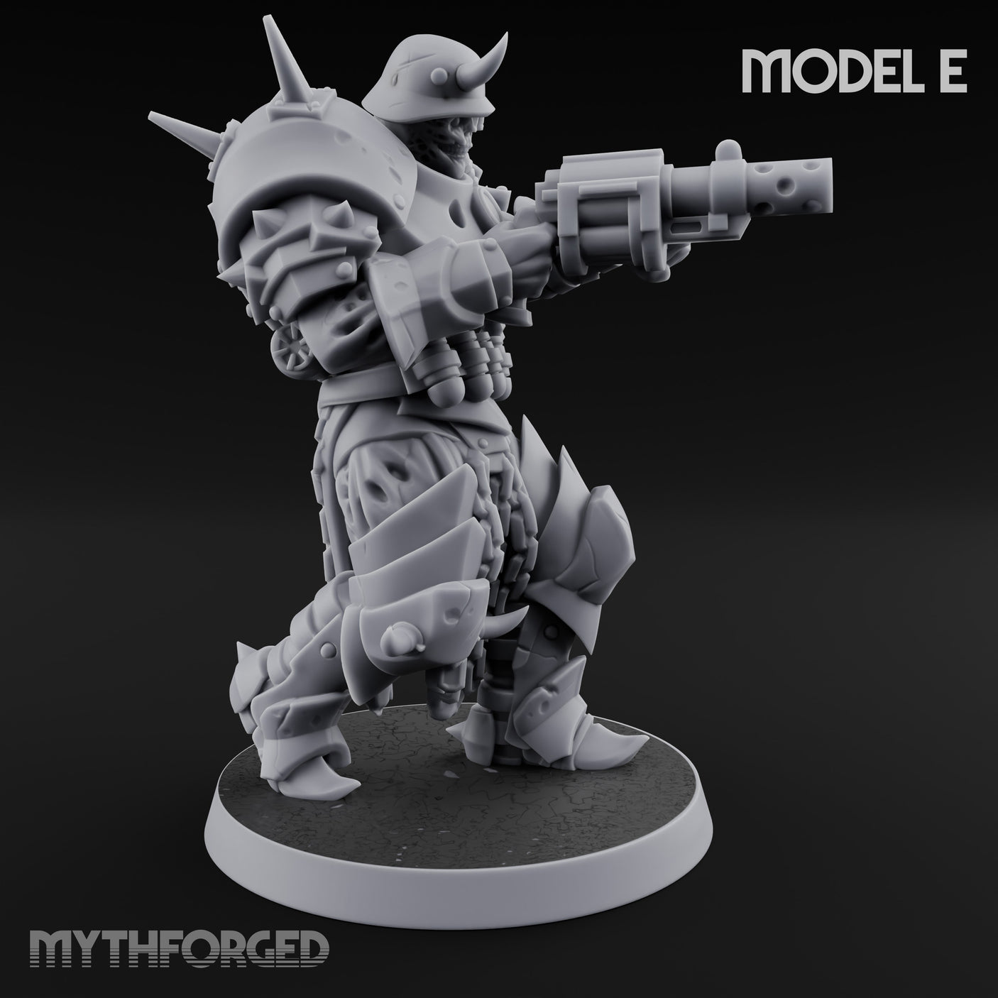 Heavy Weapon Toting Anointed Gunners Miniature for Dungeons and Dragons, Pathfinder or other TTRPGs