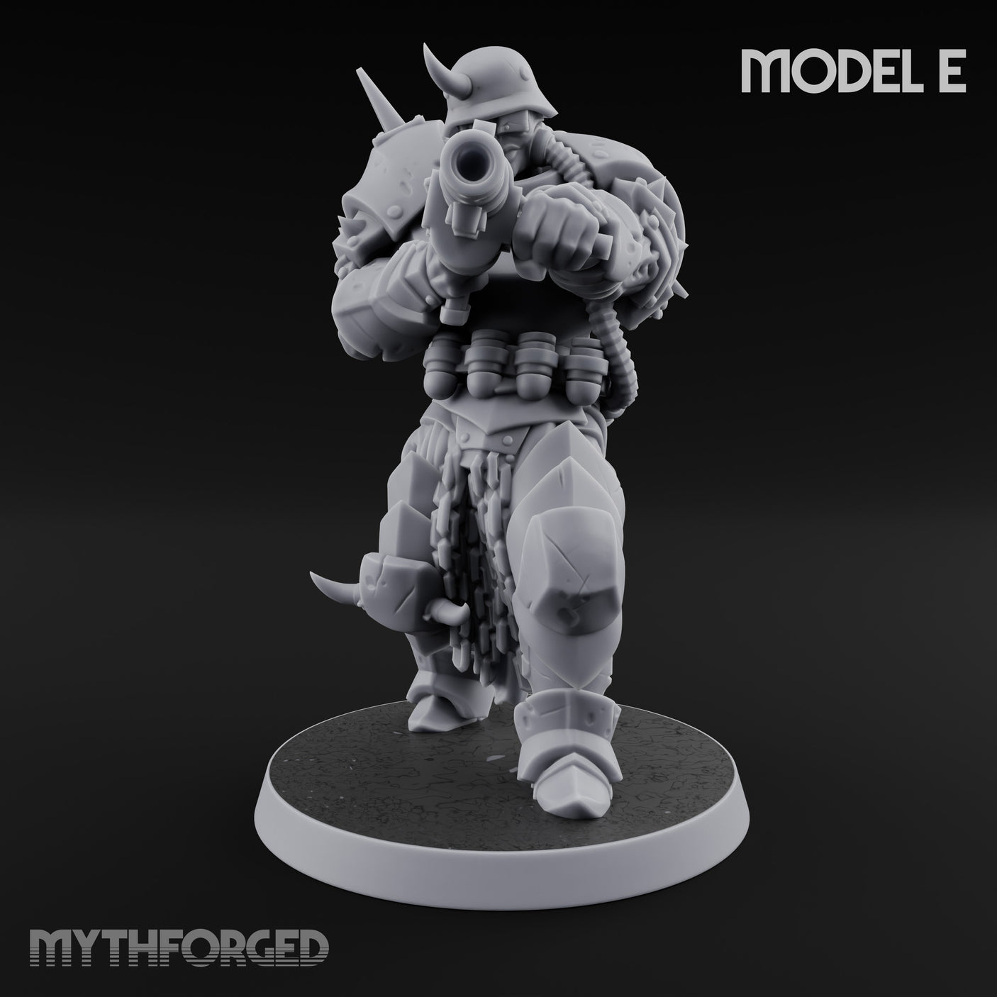 Heavy Weapon Toting Anointed Gunners Miniature for Dungeons and Dragons, Pathfinder or other TTRPGs