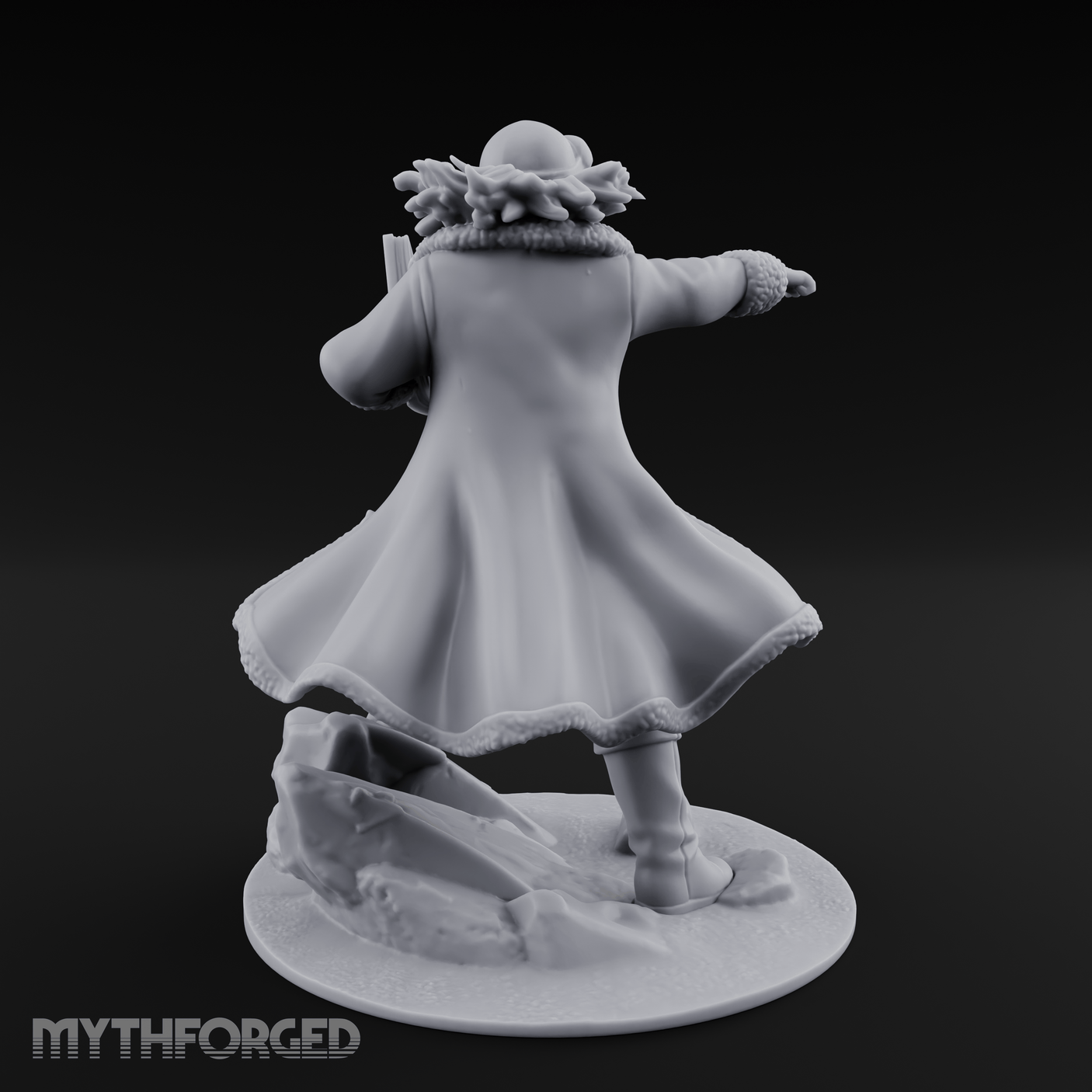 Arm Outstretched Proclamation Human Investigator Miniature for Dungeons and Dragons, Pathfinder or other TTRPGs