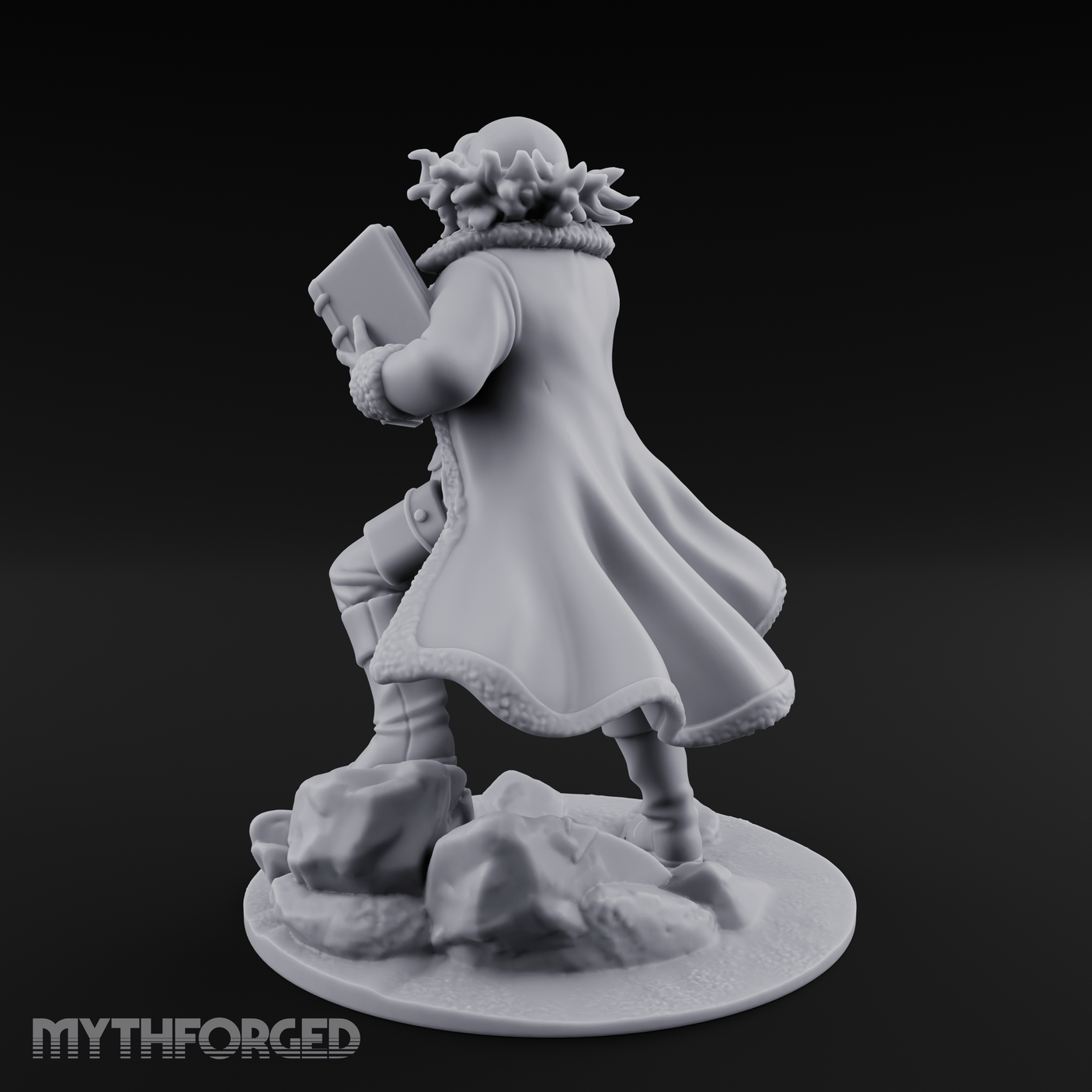 Arm Outstretched Proclamation Human Investigator Miniature for Dungeons and Dragons, Pathfinder or other TTRPGs