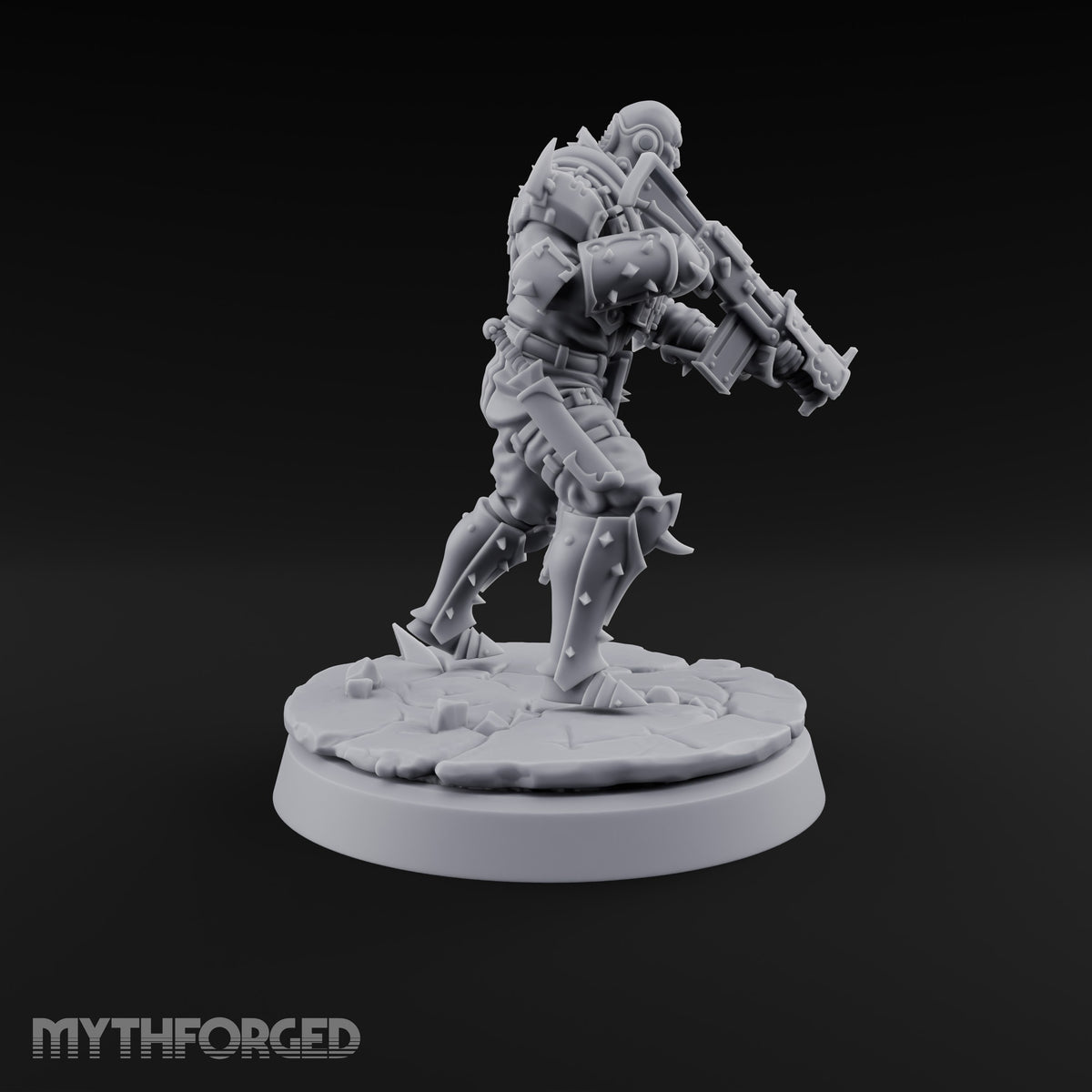 Spikes, Smoke and Scripture Human Spiked-Armour Soldier A