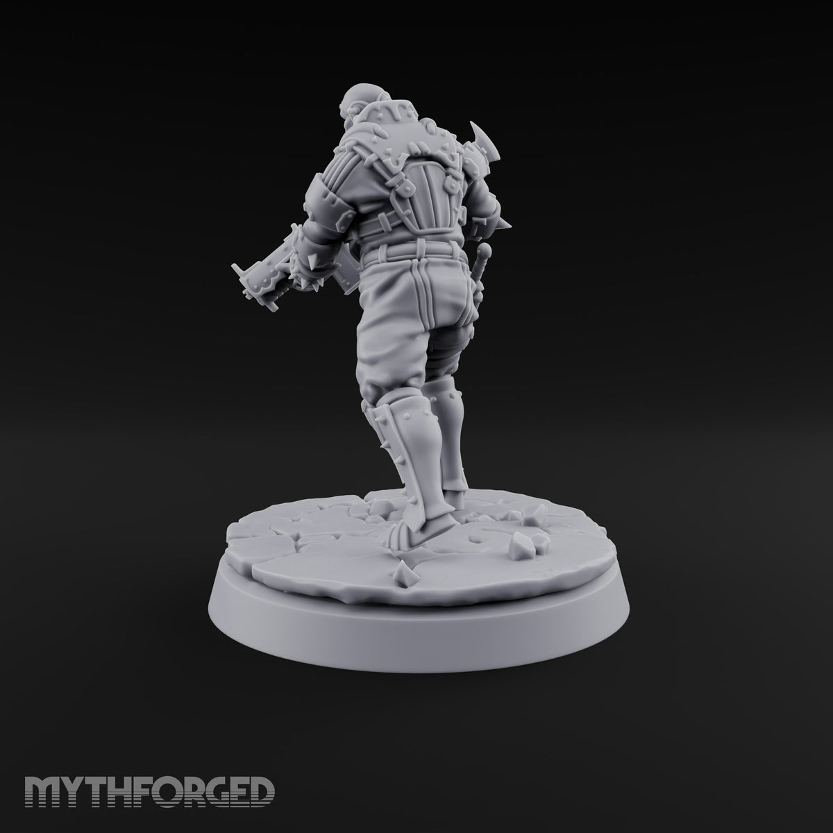 Spikes, Smoke and Scripture Human Spiked-Armour Soldier A