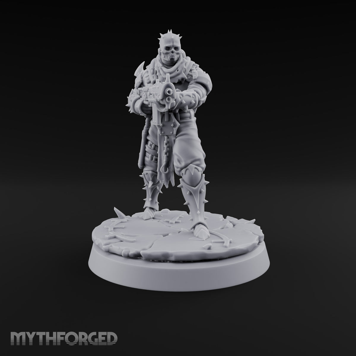 Spikes, Smoke and Scripture Human Spiked-Armour Soldiers with Rifles, Sergeant and Priest — C