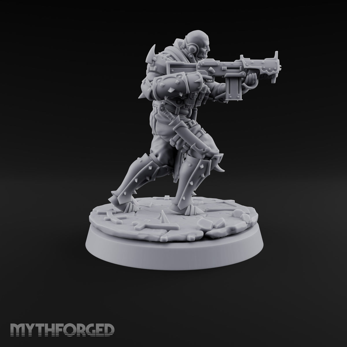 Spikes, Smoke and Scripture Human Spiked-Armour Soldier D