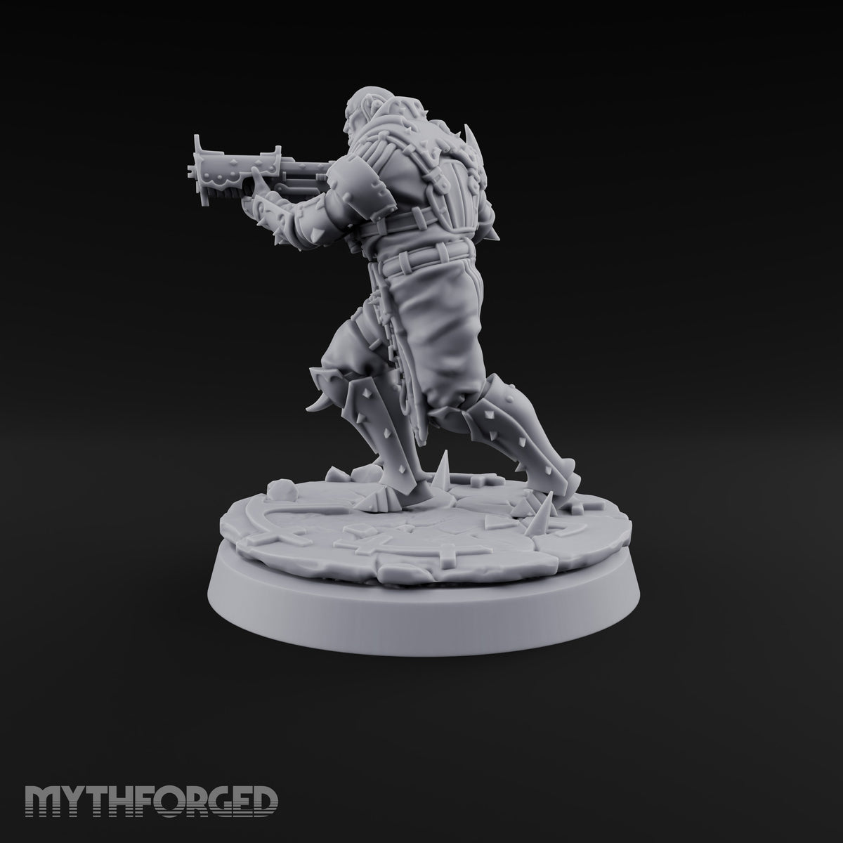 Spikes, Smoke and Scripture Human Spiked-Armour Soldier D