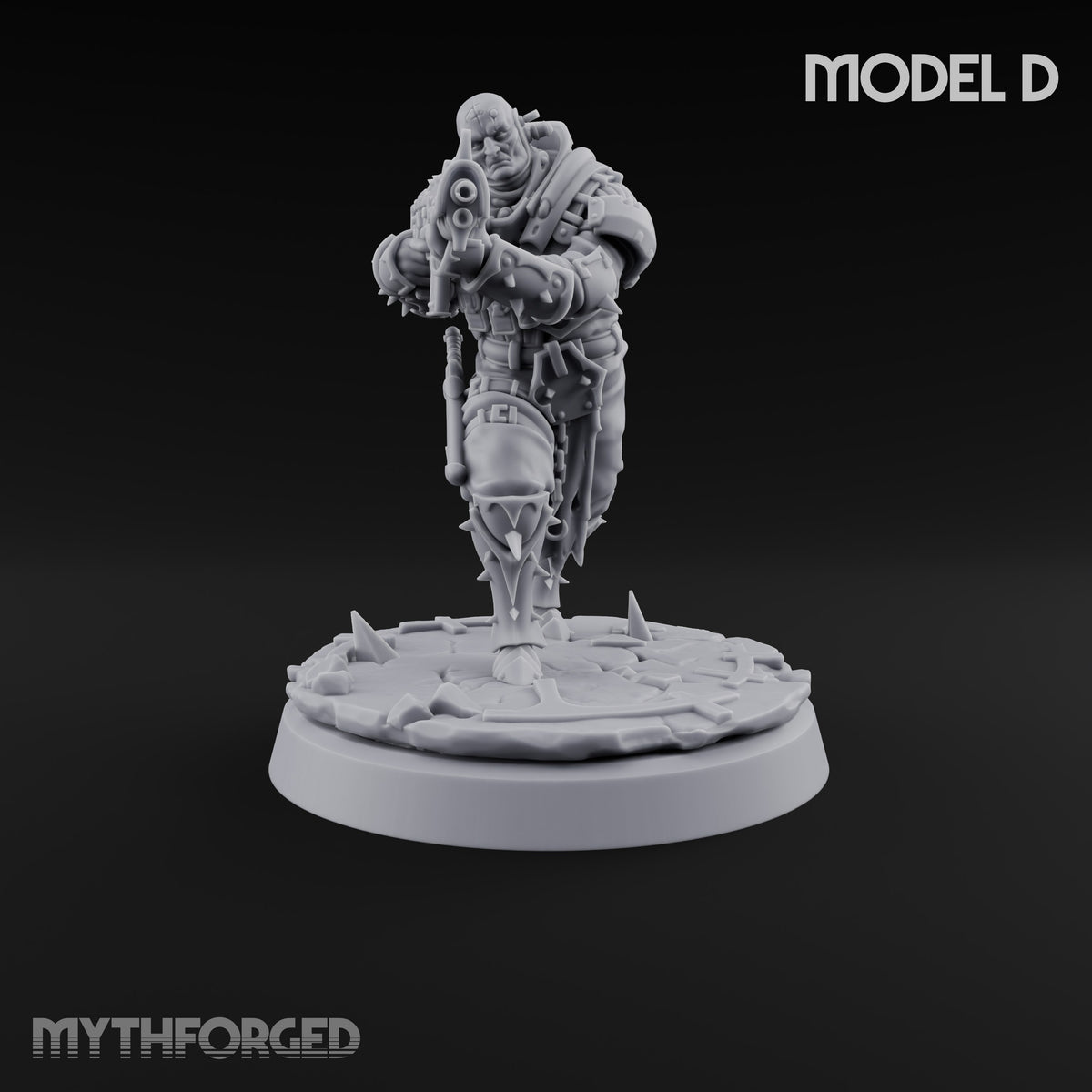 Spikes, Smoke and Scripture Human Spiked-Armour Soldier D