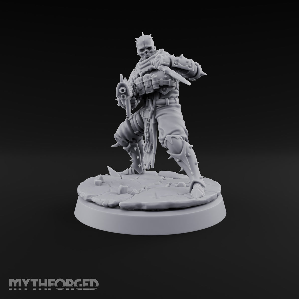 Spikes, Smoke and Scripture Human Spiked-Armour Soldier F