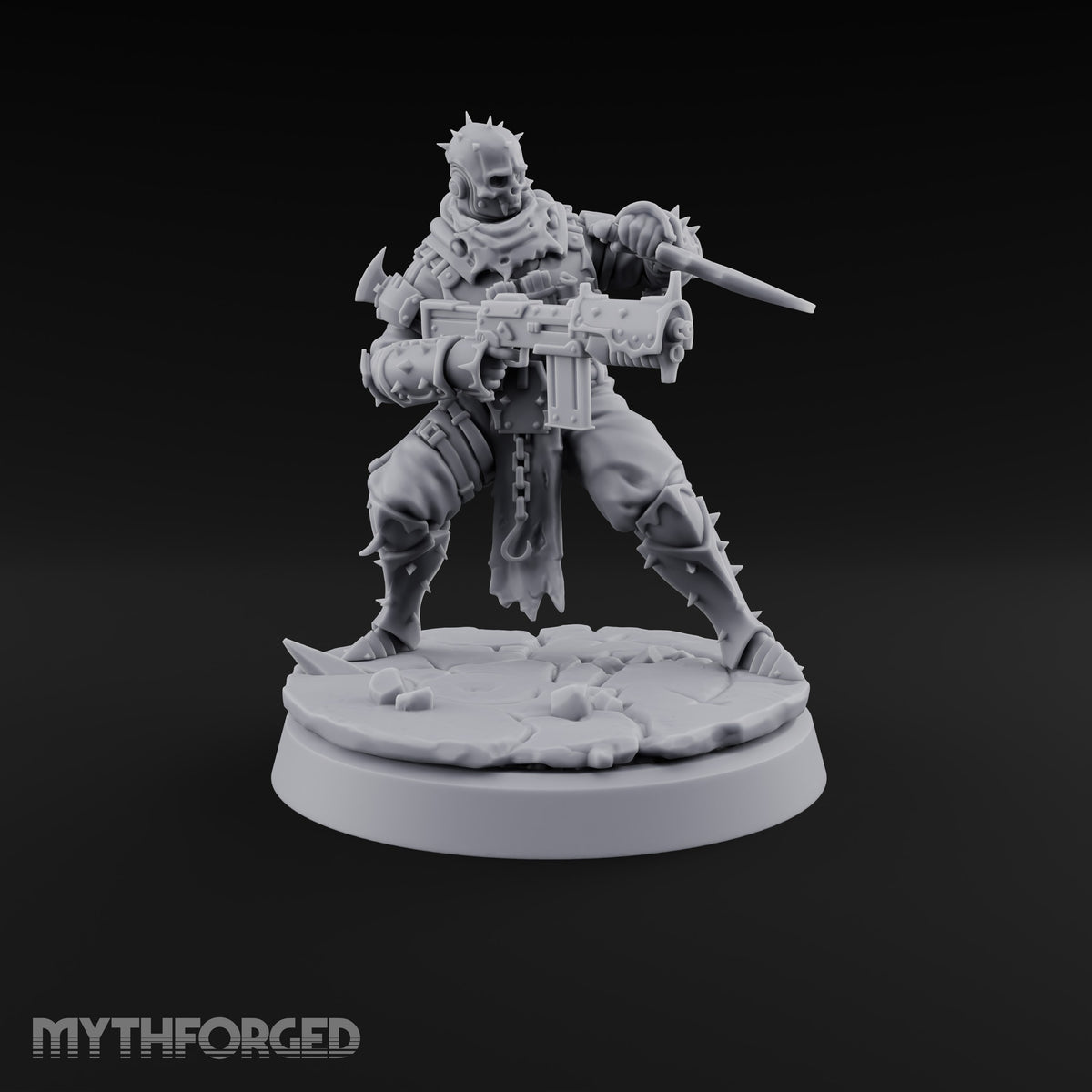 Spikes, Smoke and Scripture Human Spiked-Armour Soldier F