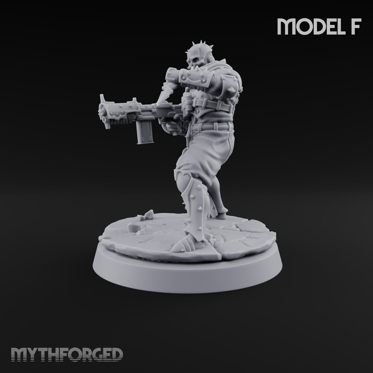 Spikes, Smoke and Scripture Human Spiked-Armour Soldiers with Rifles, Sergeant and Priest — F