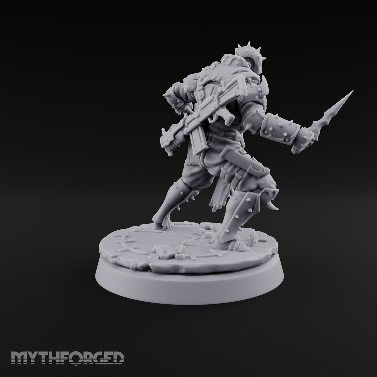 Spikes, Smoke and Scripture Human Spiked-Armour Soldiers with Rifles, Sergeant and Priest — G