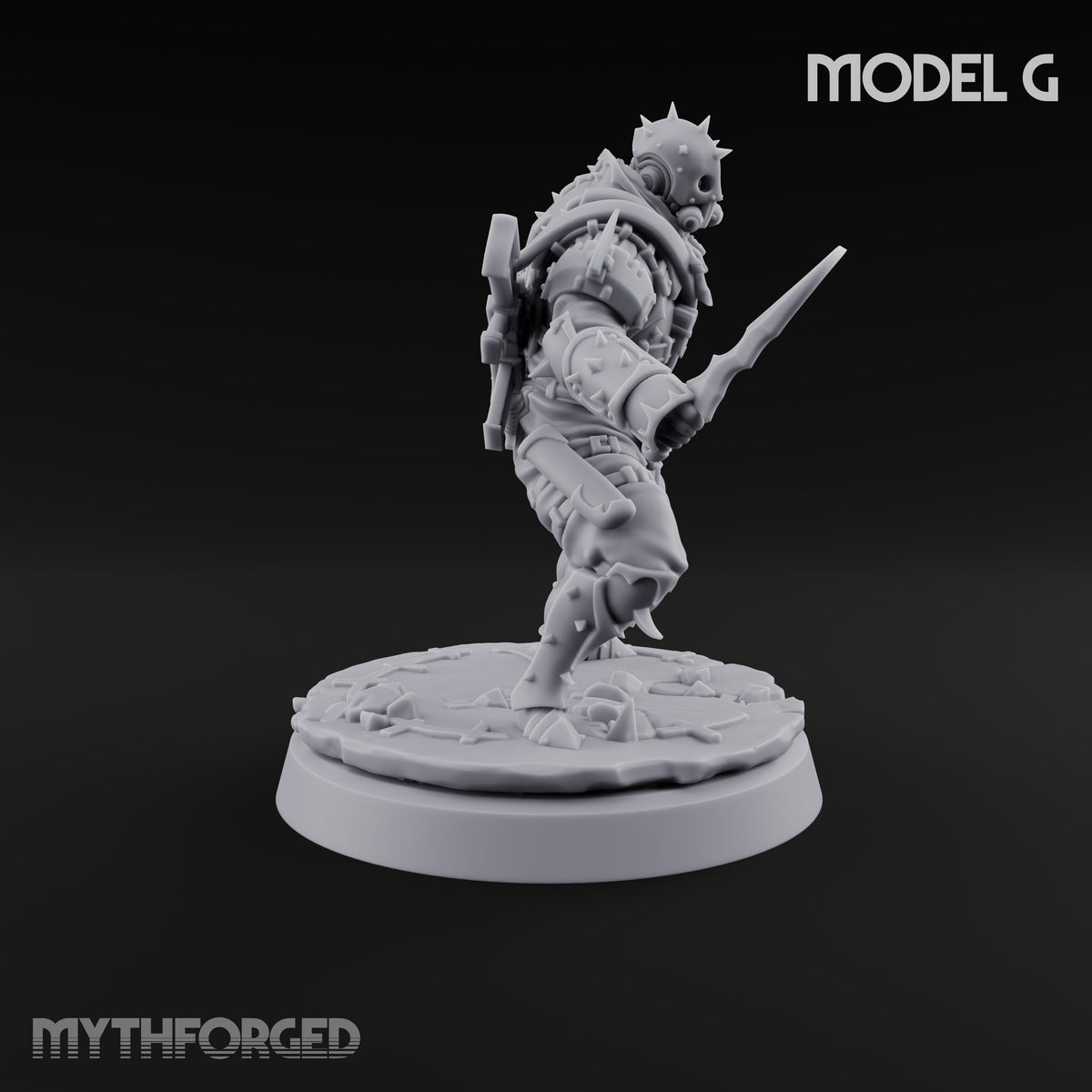 Spikes, Smoke and Scripture Human Spiked-Armour Soldier G