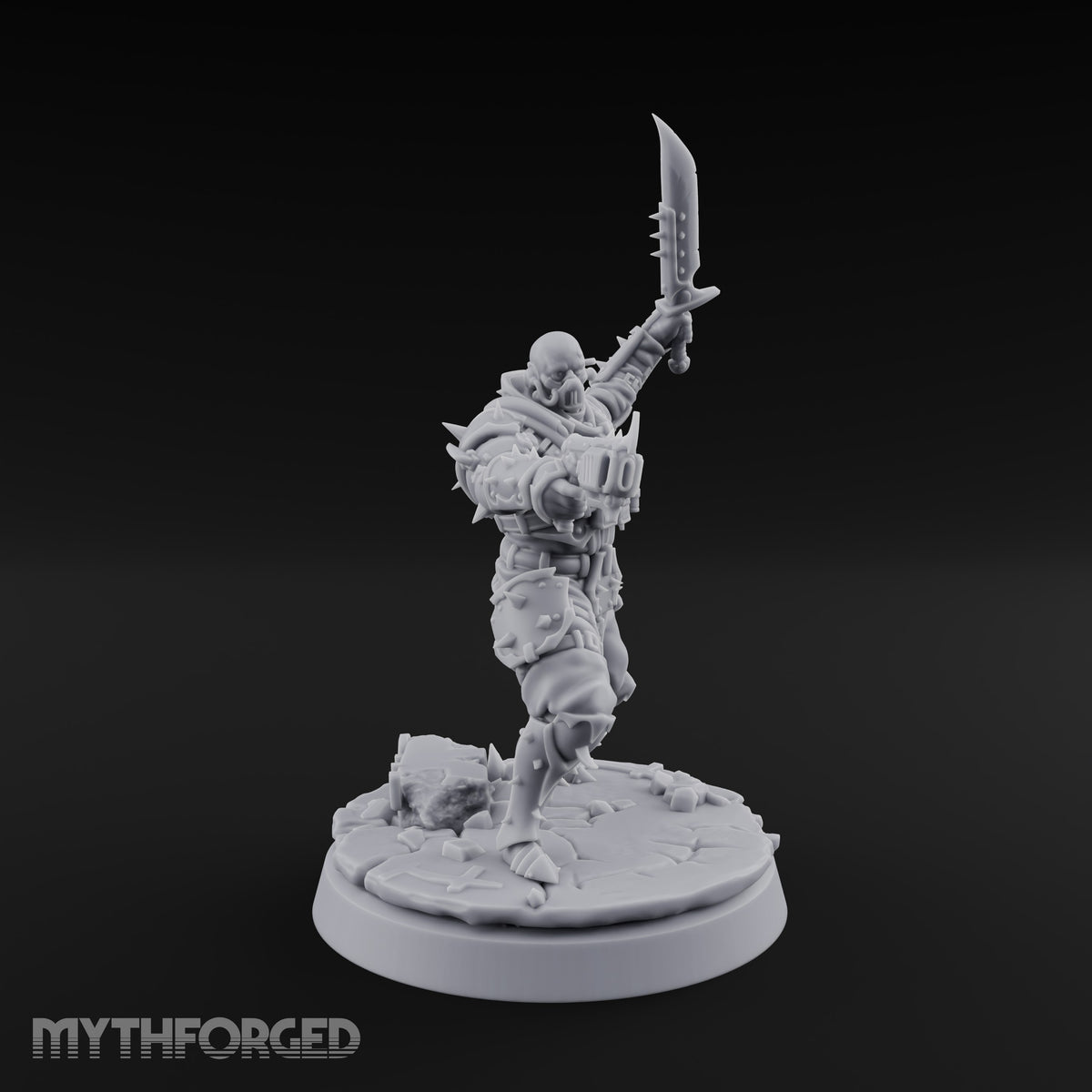 Spikes, Smoke and Scripture Human Spiked-Armour Soldier J