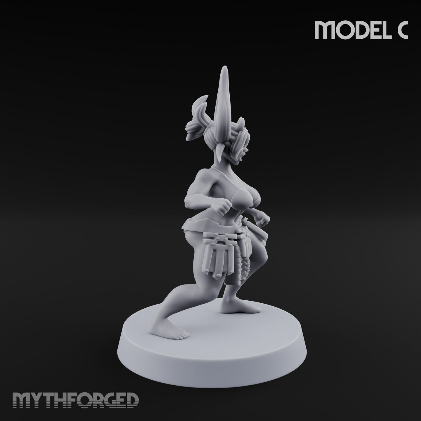 Hell Raising Demon Sorceress C Miniature for Dungeons and Dragons, Pathfinder or other TTRPGs
