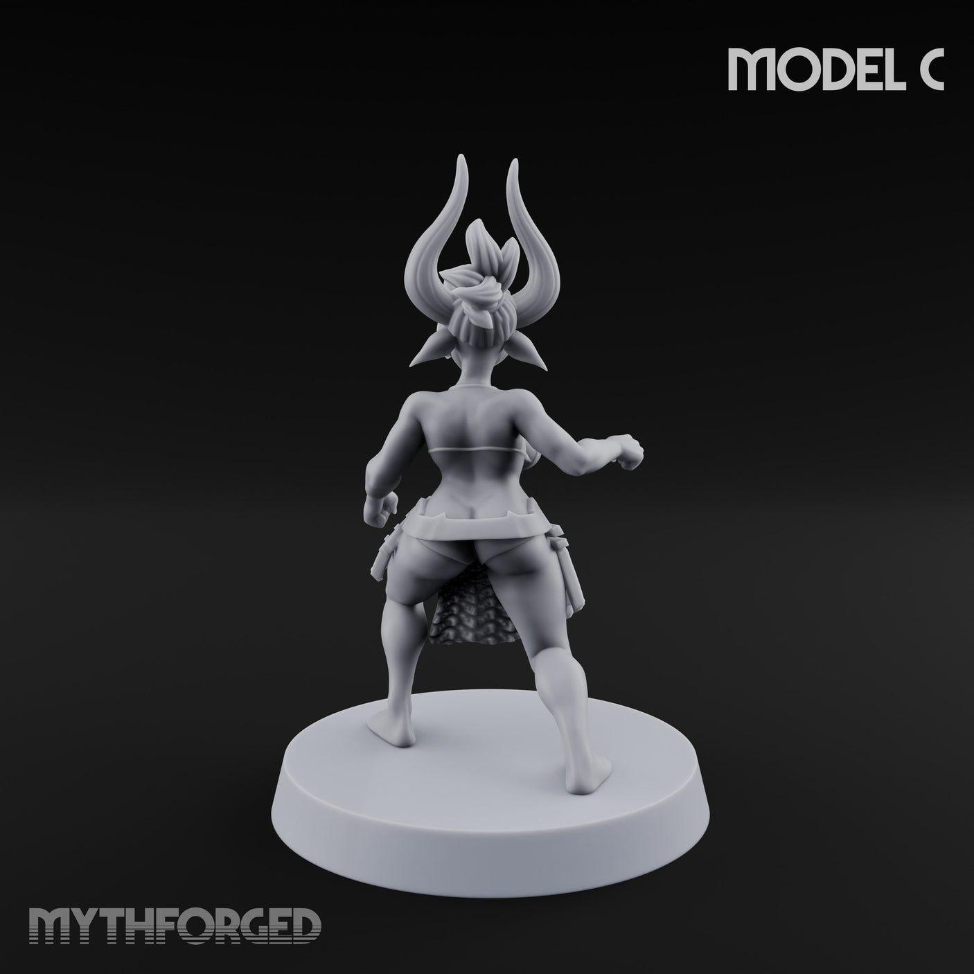 Hell Raising Demon Sorceress C Miniature for Dungeons and Dragons, Pathfinder or other TTRPGs
