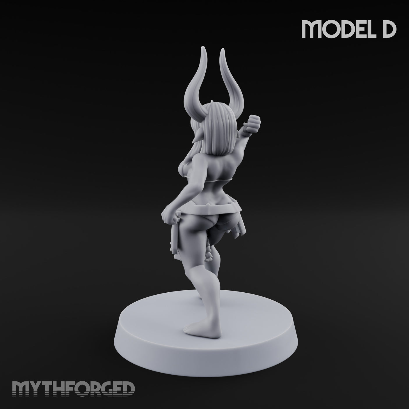 Hell Raising Demon Sorceress D Miniature for Dungeons and Dragons, Pathfinder or other TTRPGs