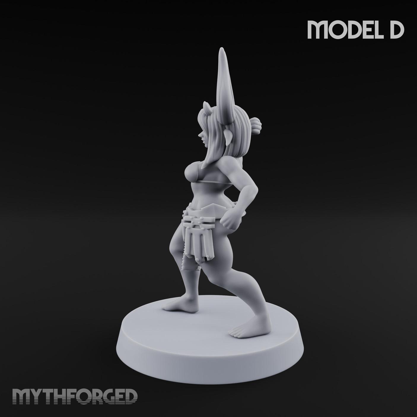 Hell Raising Demon Sorceress D Miniature for Dungeons and Dragons, Pathfinder or other TTRPGs